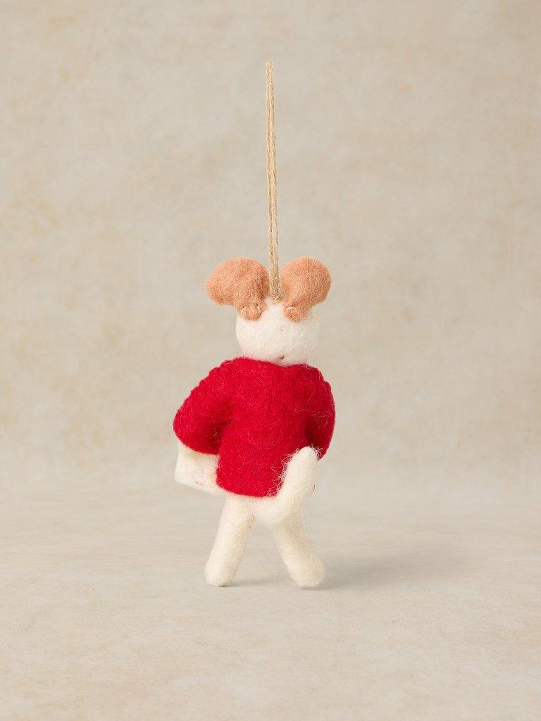 MOUSE LETTER HANGING DEC in RED MULTI | White Stuff