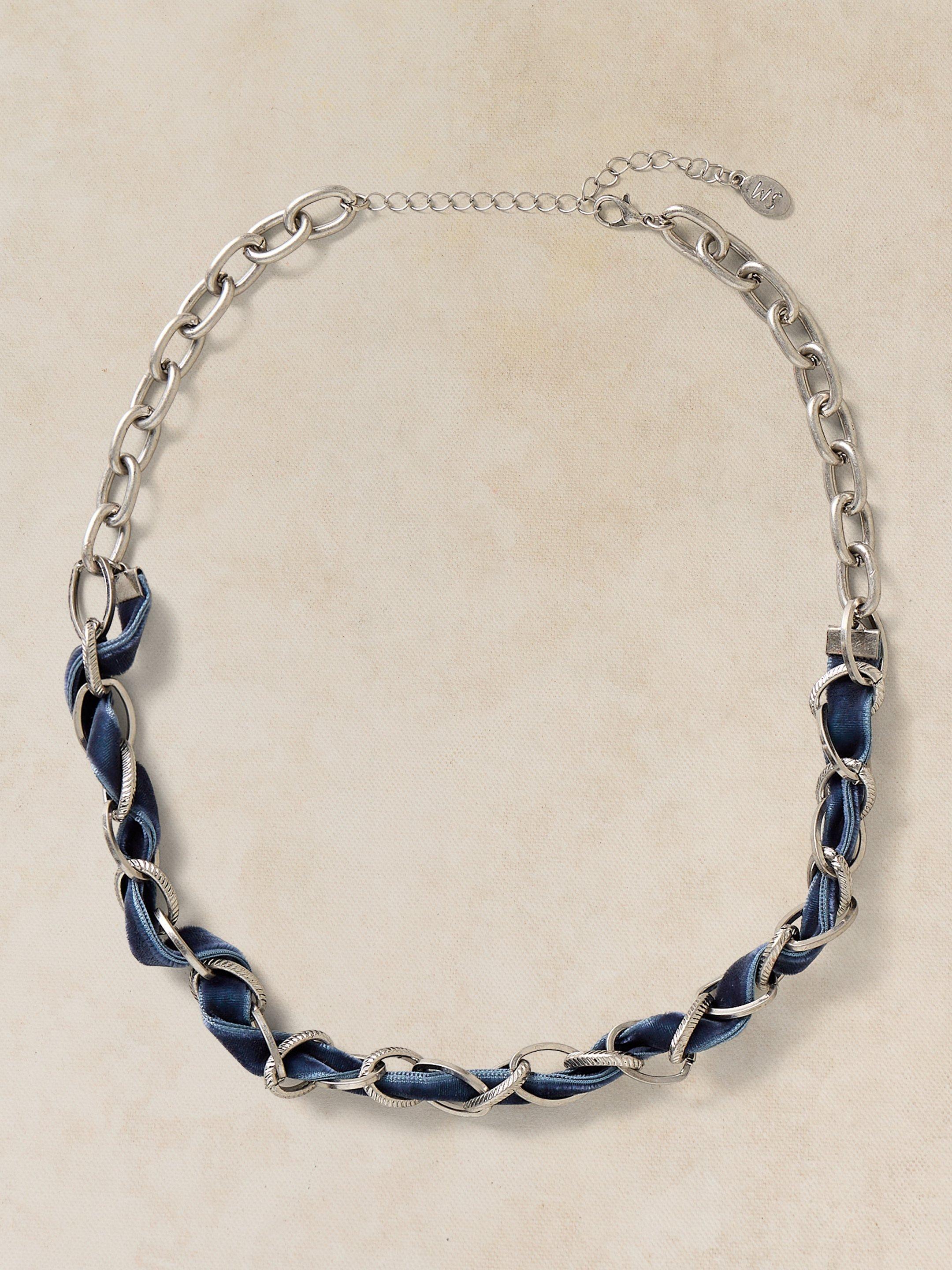 MAISIE VELVET LINK NECKLACE