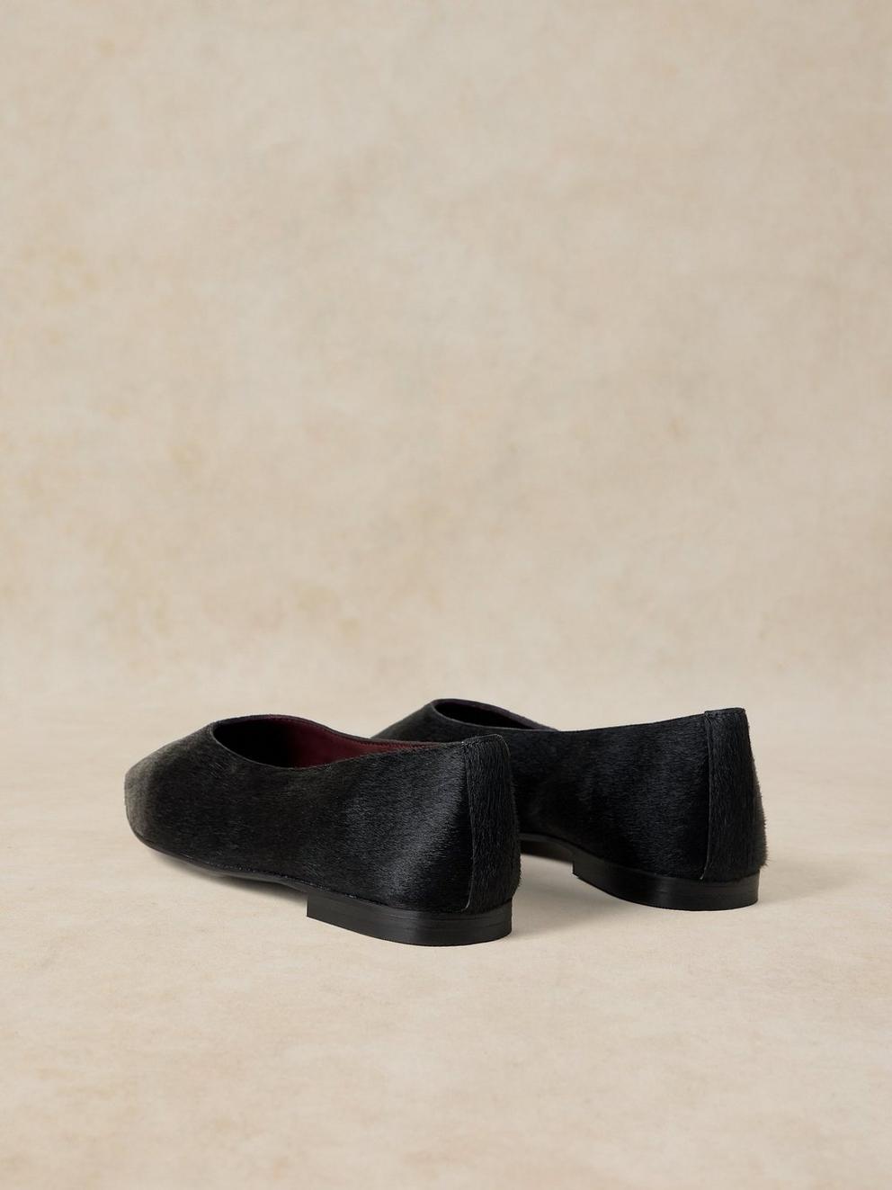 POINTED BALLERINA in BLK MLT - FLAT BACK
