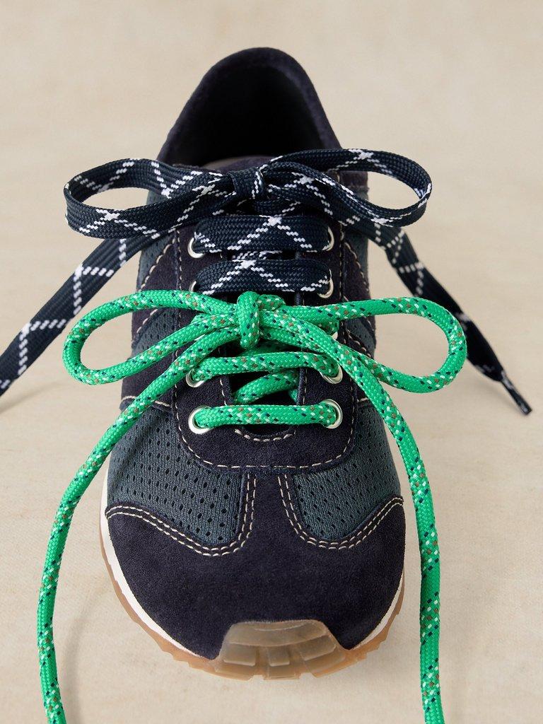 QUINN TRAINER in DARK NAVY - FLAT DETAIL