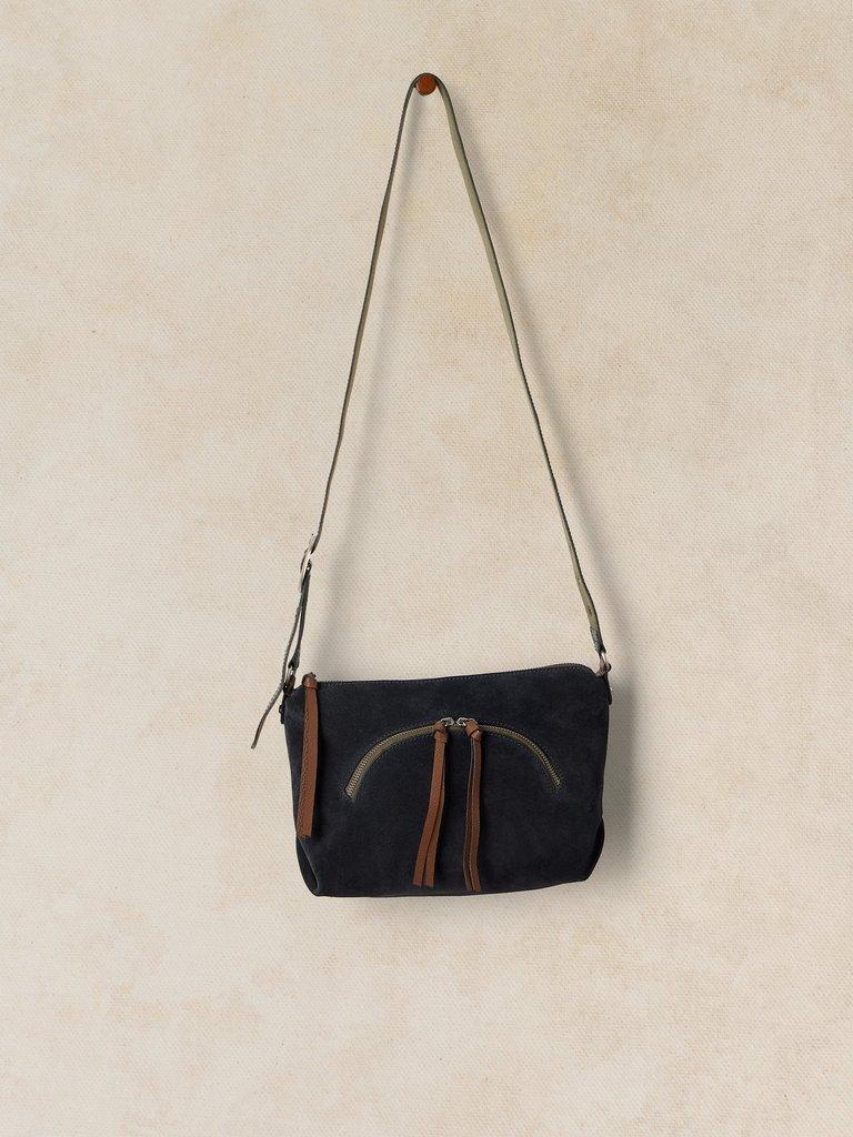 HOLLIE CROSSBODY BAG in DARK NAVY - FLAT FRONT