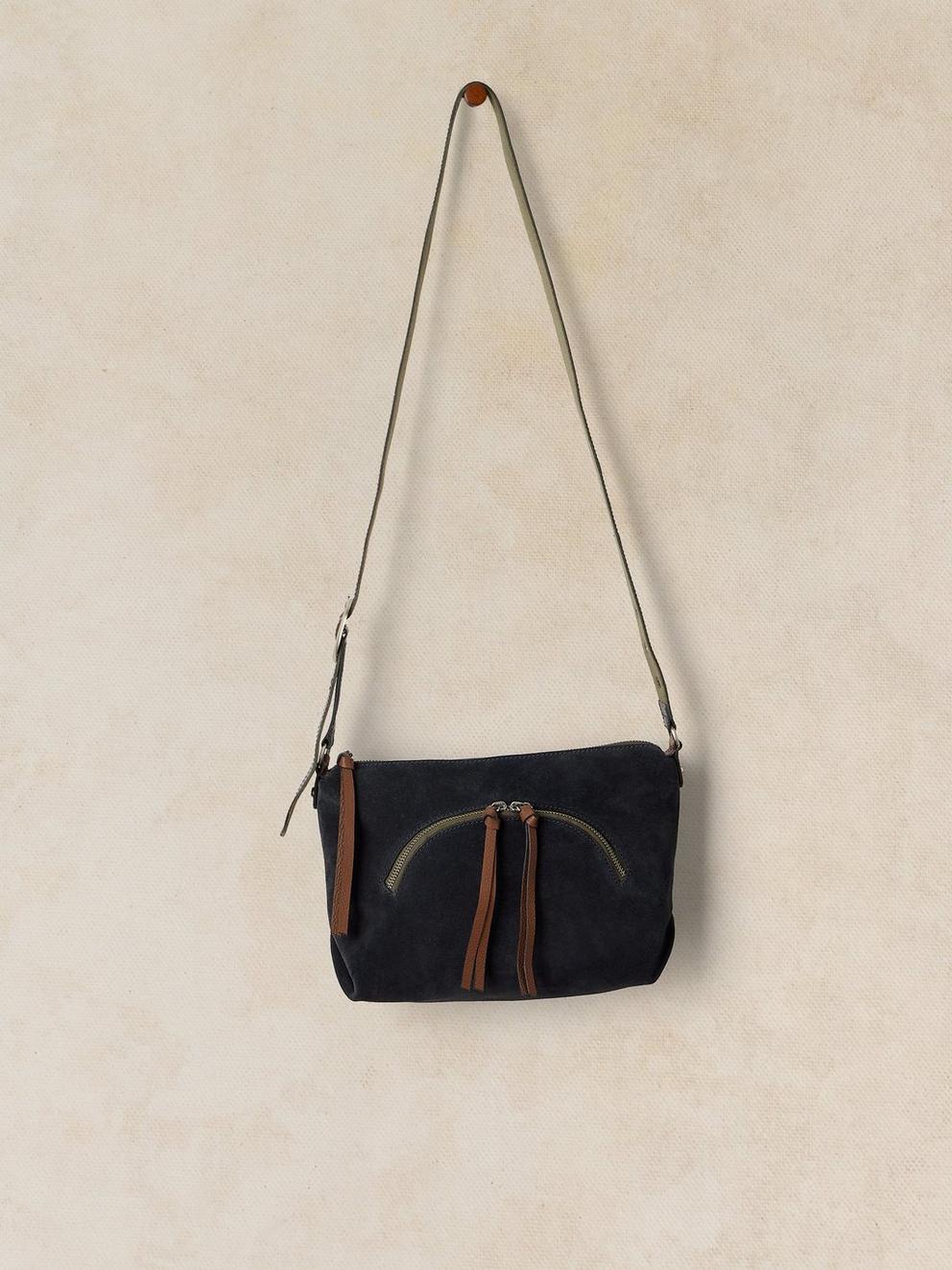 HOLLIE CROSSBODY BAG in DARK NAVY - FLAT FRONT