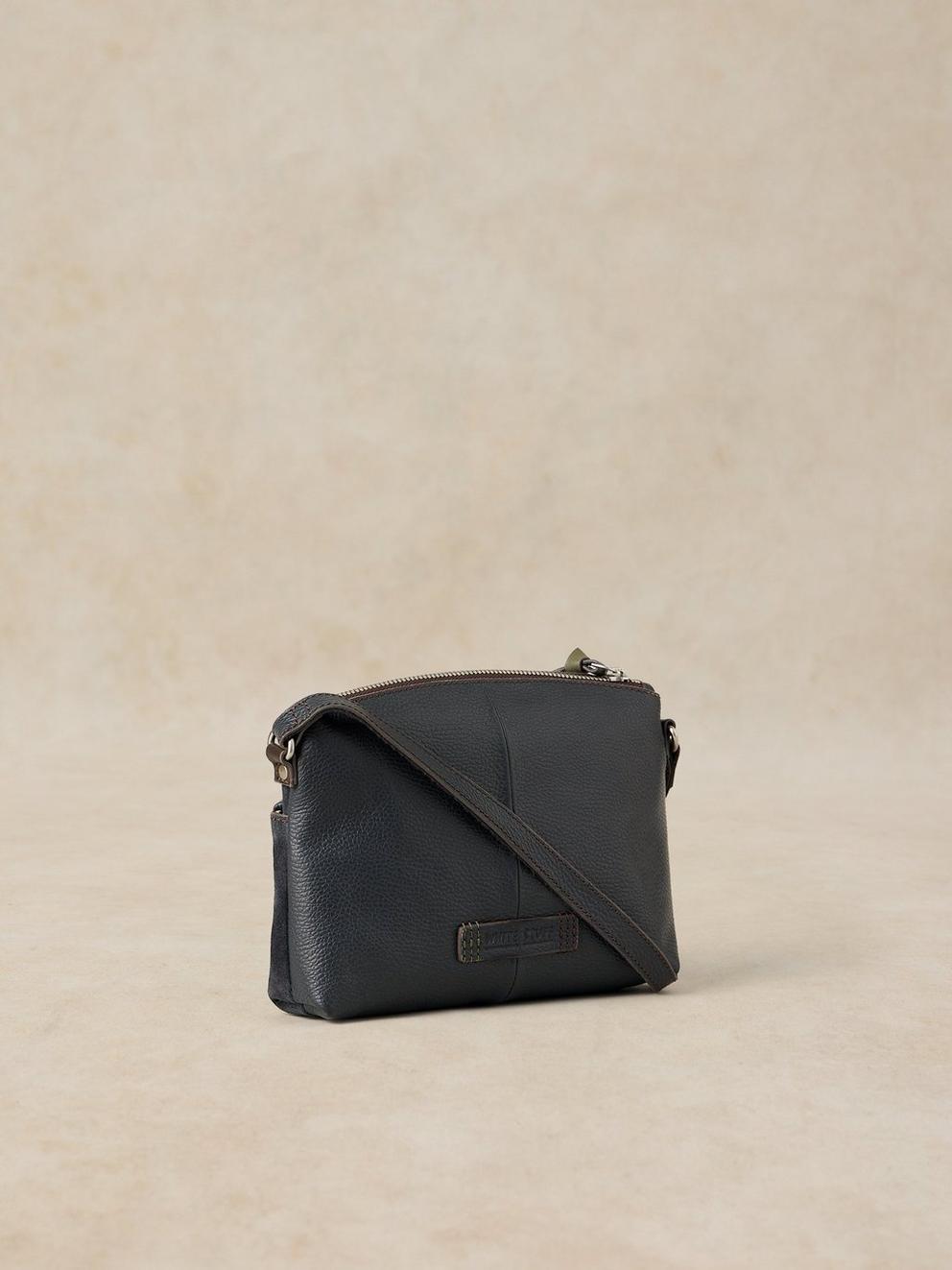 HOLLIE MINI CROSSBODY BAG in DARK NAVY - FLAT BACK