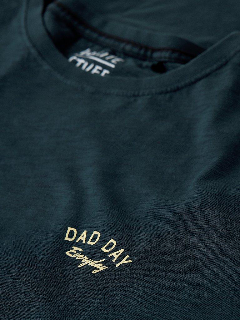 Abersoch Fathers Day Tee in DARK NAVY - FLAT DETAIL