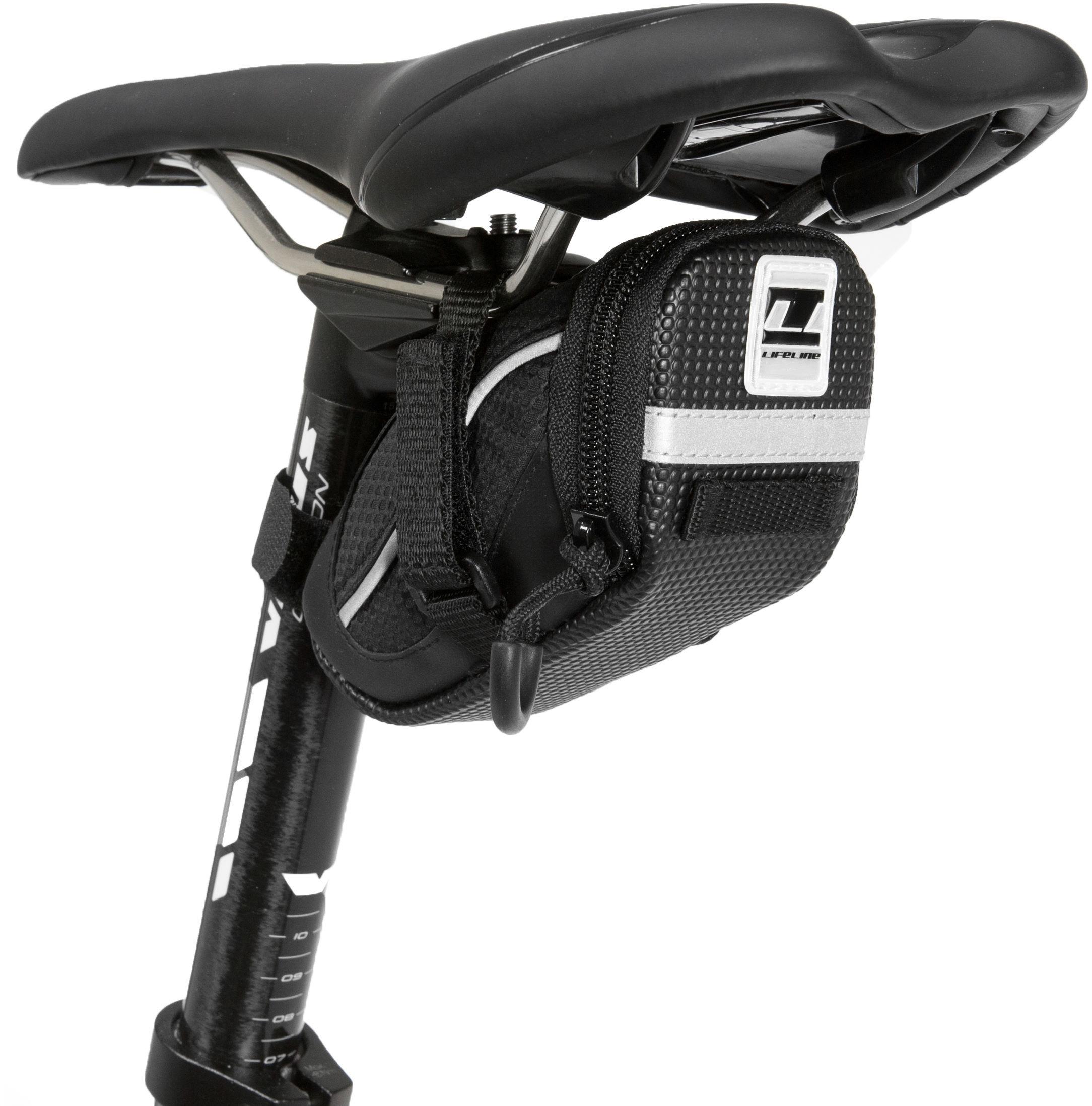 Click to view product details and reviews for Lifeline Stash Saddle Bag Black.