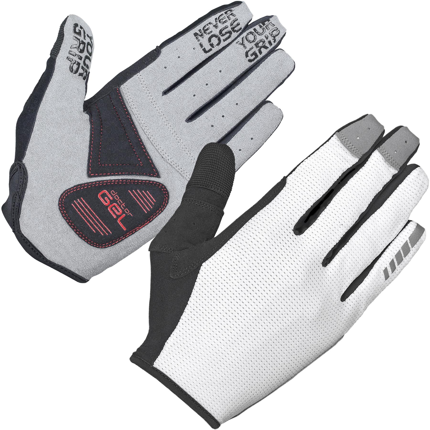 Click to view product details and reviews for Gripgrab Shark Padded Full Finger Glove White.