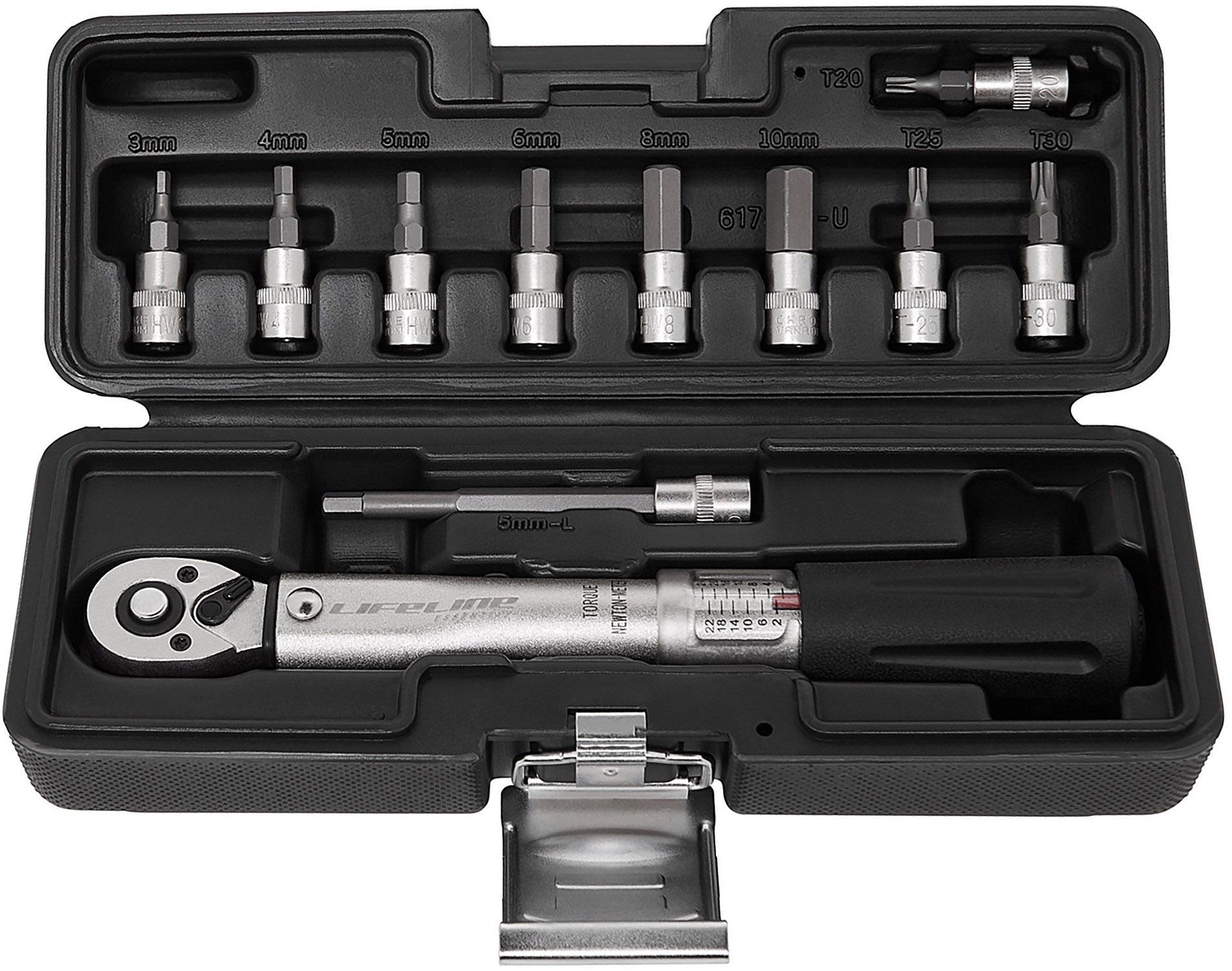 Click to view product details and reviews for Lifeline Essential Torque Wrench Set Black.