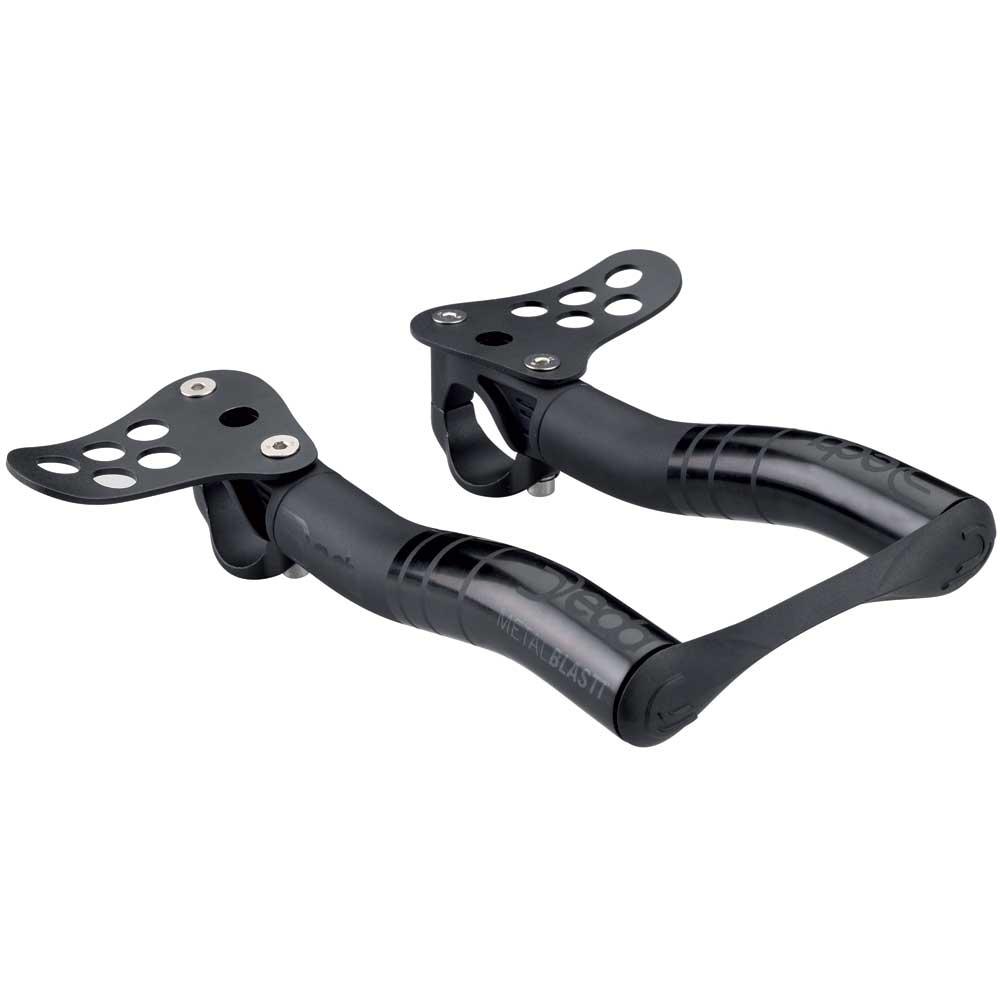Click to view product details and reviews for Deda Metal Blast Clip On Alloy Aerobars 318mm Black.