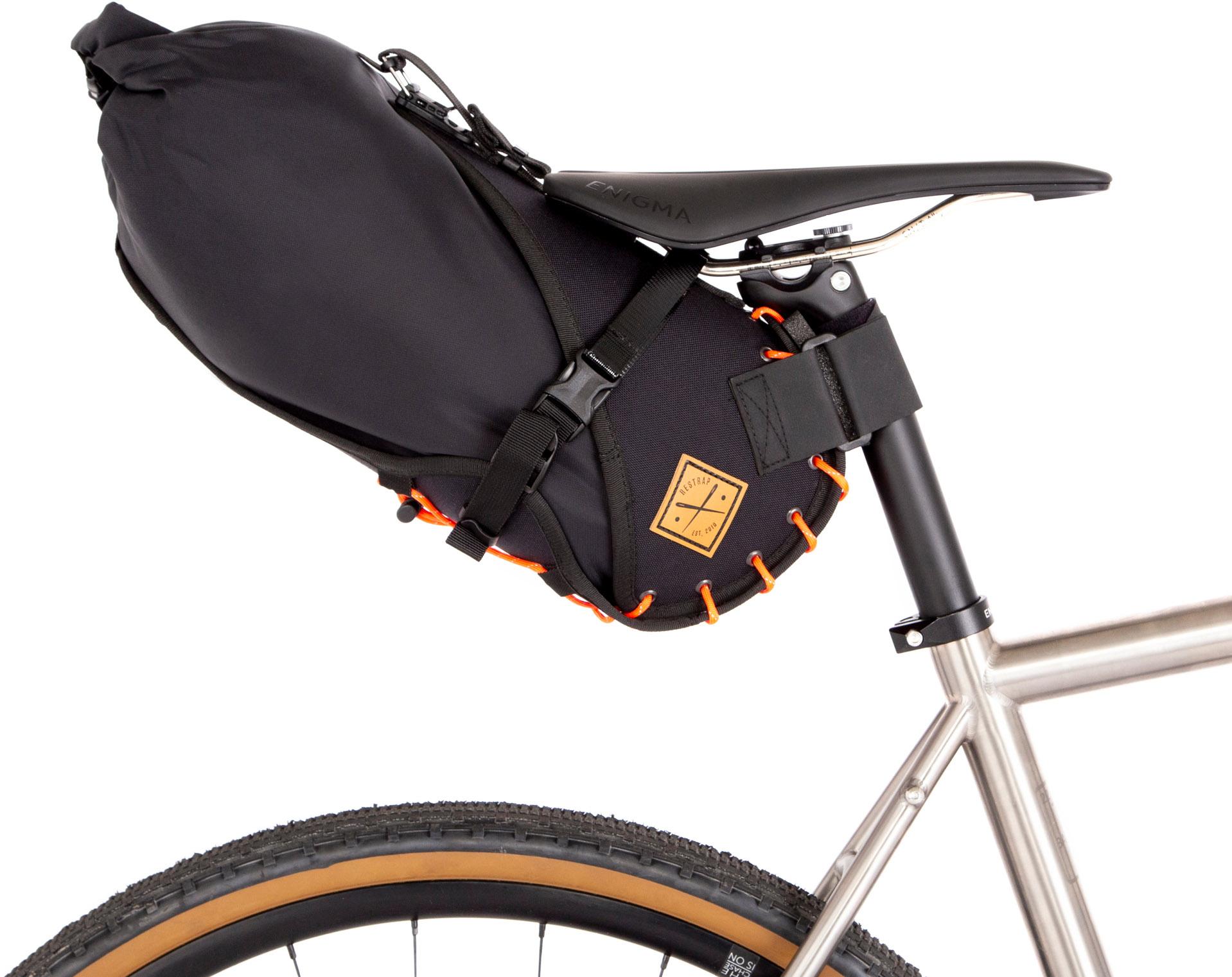 Click to view product details and reviews for Restrap Saddle Bag Holster Dry Bag Black Orange.