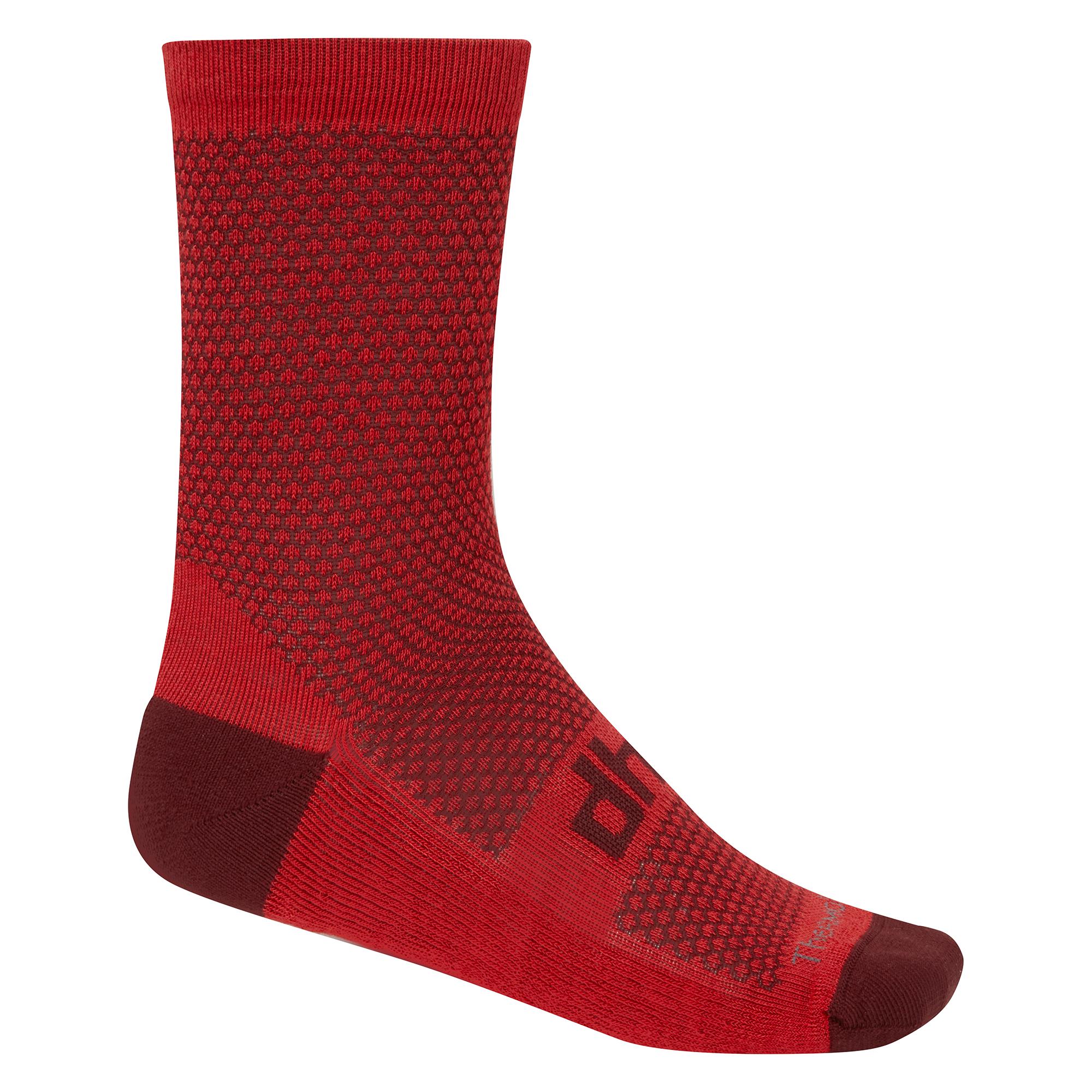 Click to view product details and reviews for Dhb Blok Classic Thermal Sock 16cm Bordeaux.