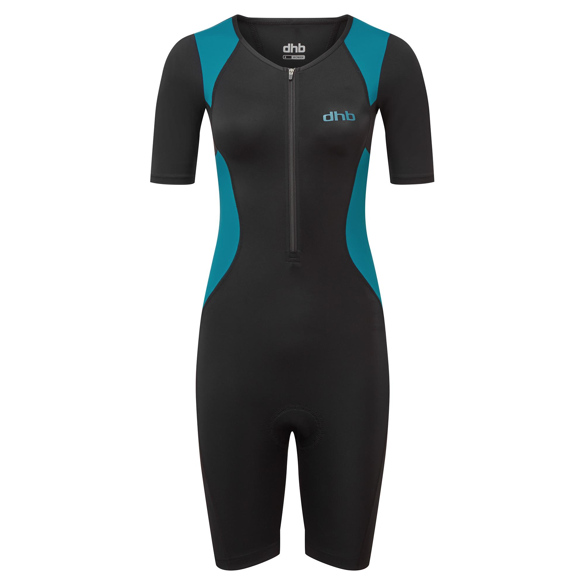 Click to view product details and reviews for Dhb Hydron Womens Short Sleeve Tri Suit Ocean Depths.