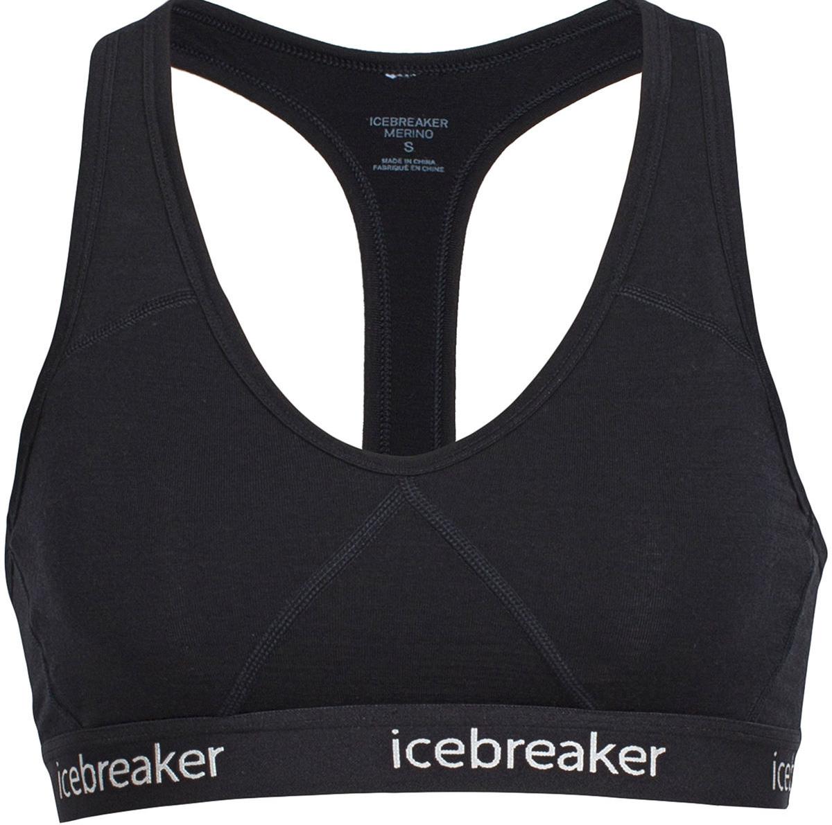 Click to view product details and reviews for Icebreaker Womens Sprite Merino Racerback Bra Black.