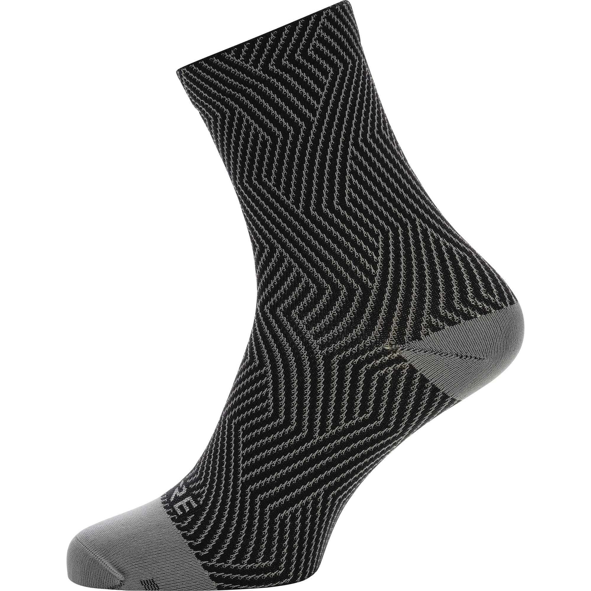 Image of Chaussettes Gore Wear C3 Optiline Mid - Graphite Grey/Black