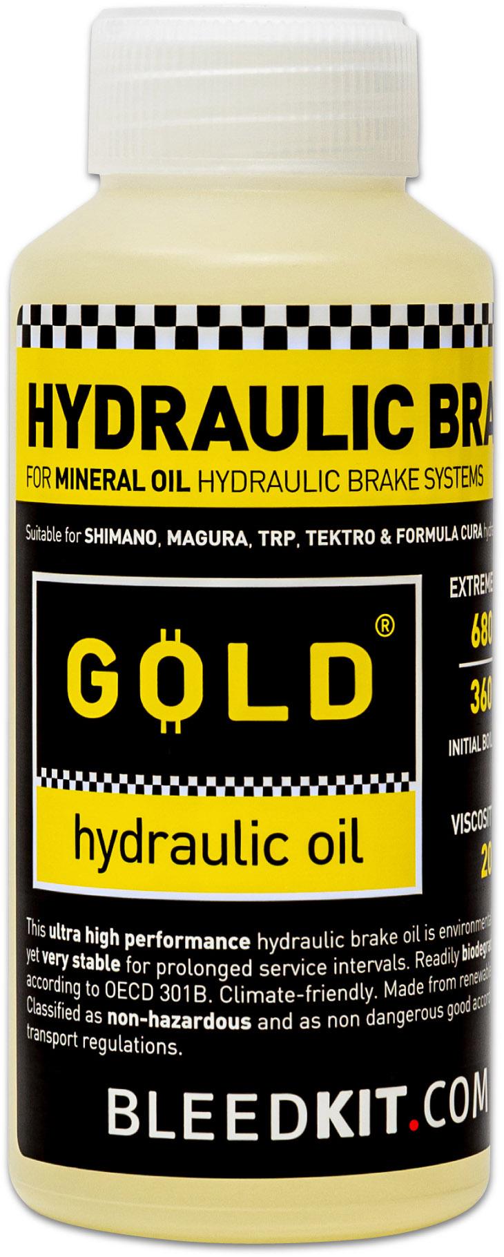 Image of Bleed Kit Hydraulic Brake Fluid (100ml) - Gold Fluid