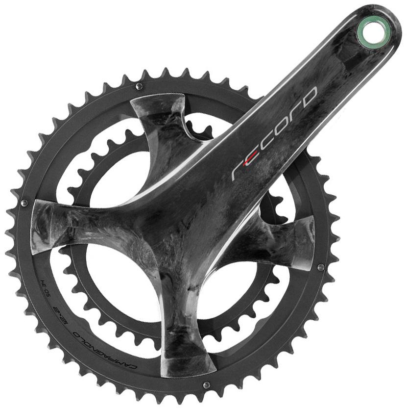 Click to view product details and reviews for Campagnolo Record 12 Speed Double Chainset Black.