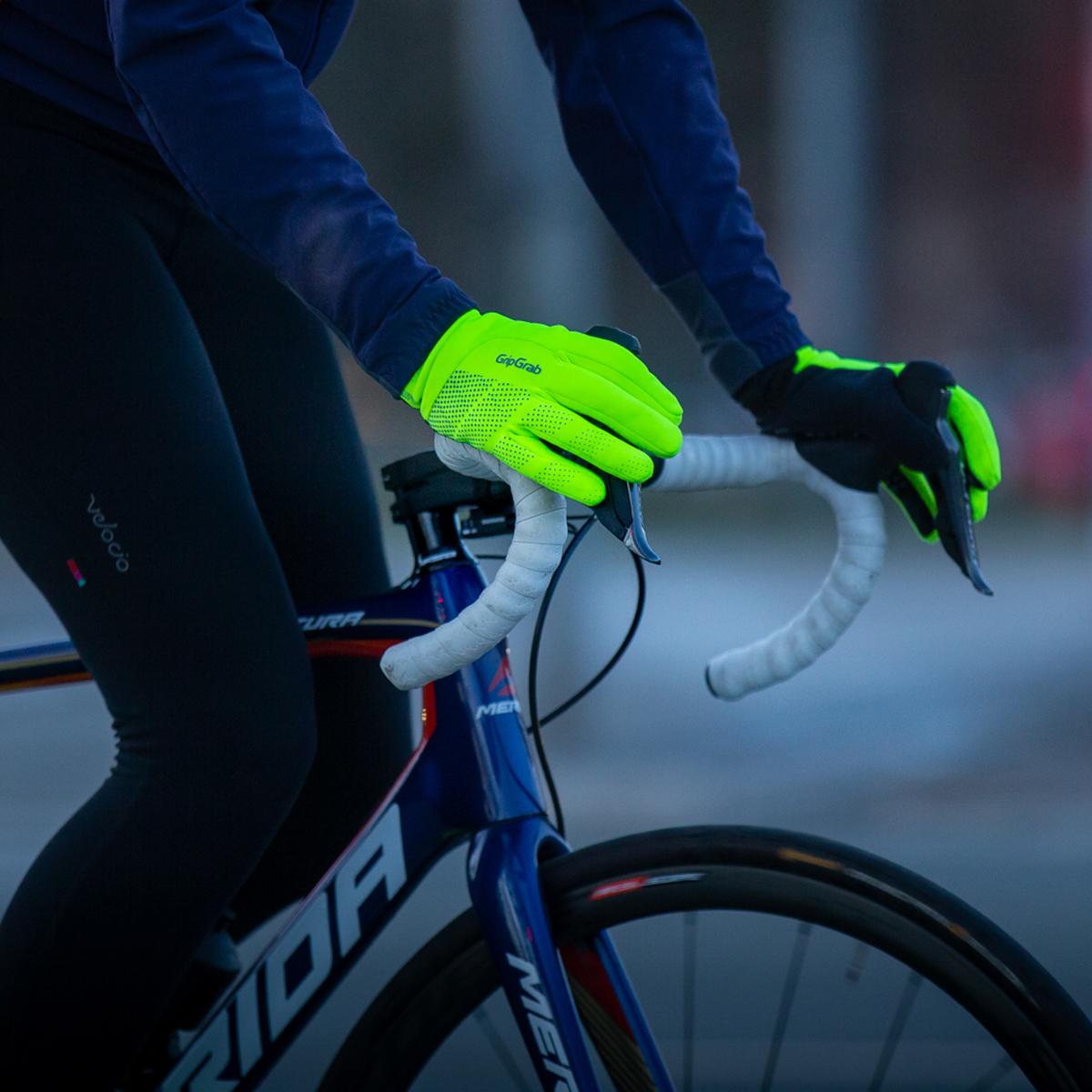 GripGrab Ride Waterproof HiVis Winter Gloves Wiggle