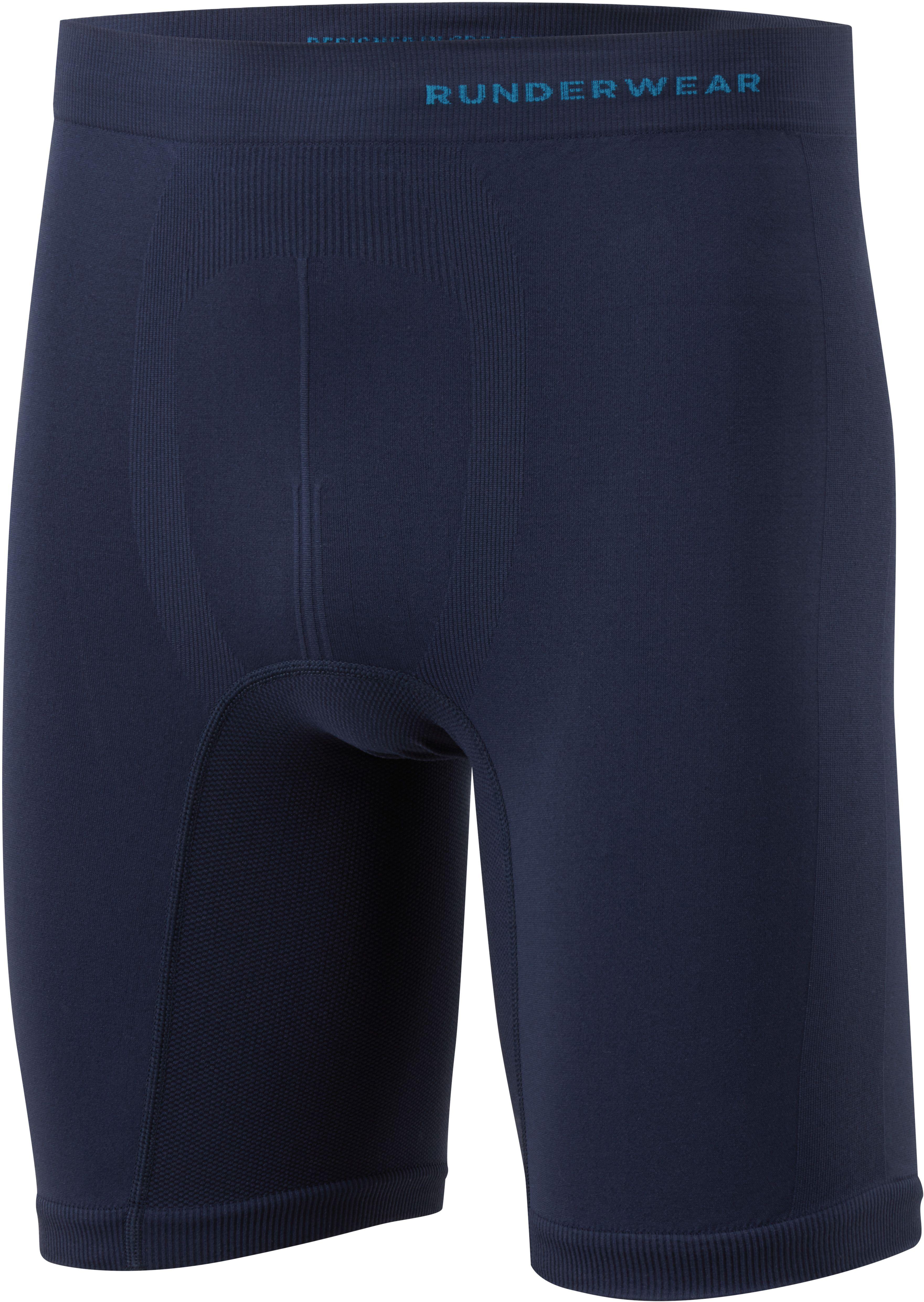 Image of Runderwear Men's Long Boxer Shorts - Navy/Navy
