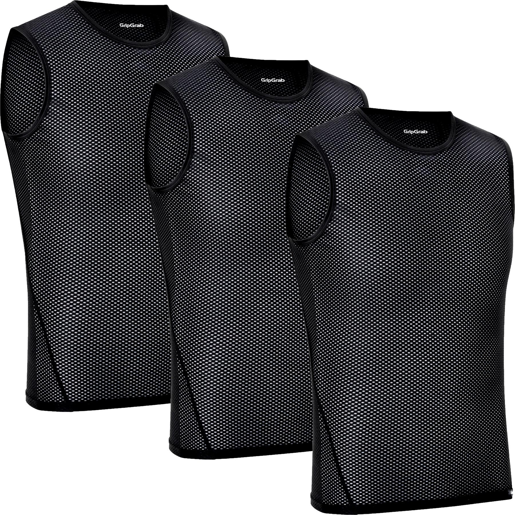 Click to view product details and reviews for Gripgrab Ultralight Sleeveless Mesh Baselayer 3 Pack Black.