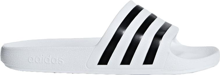 Click to view product details and reviews for Adidas Adilette Aqua Slides White Black.