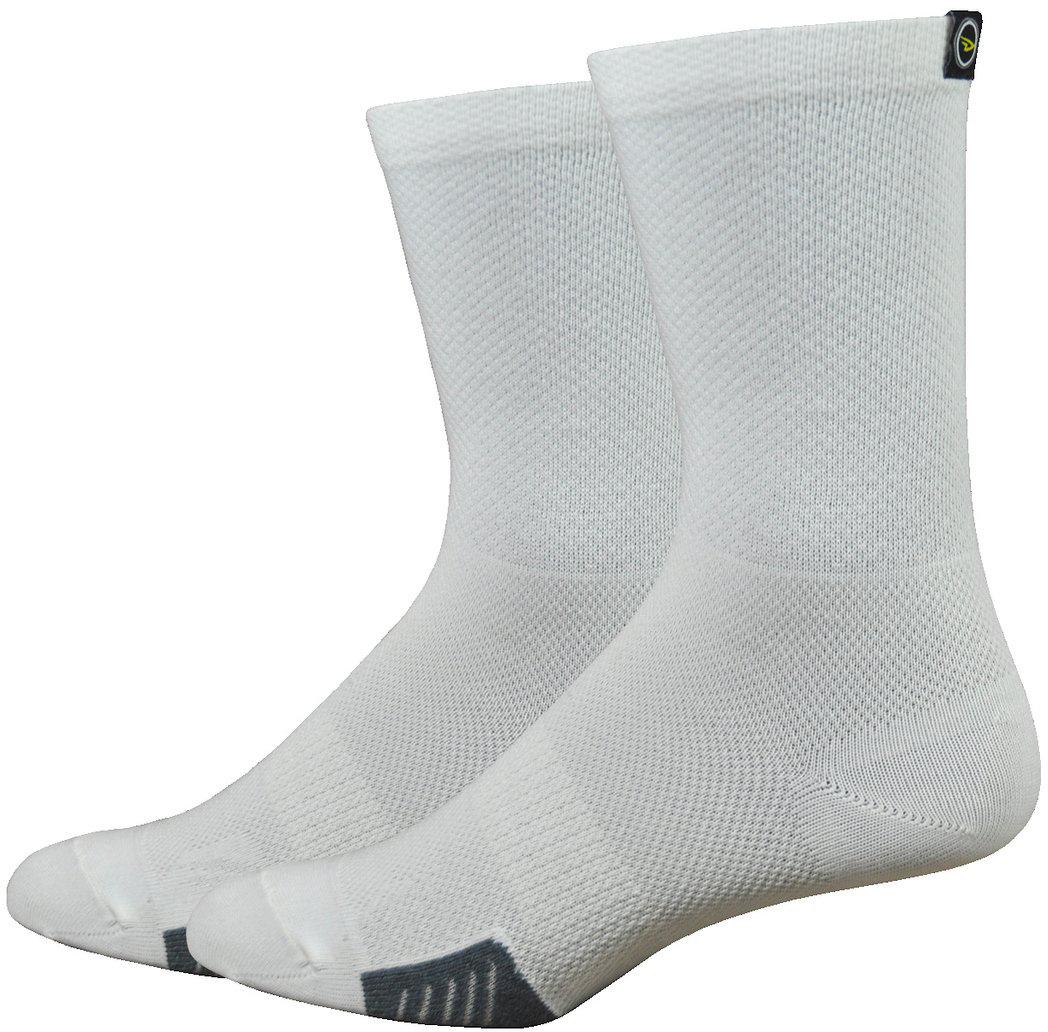 Click to view product details and reviews for Defeet Cyclismo White Socks With Tab.