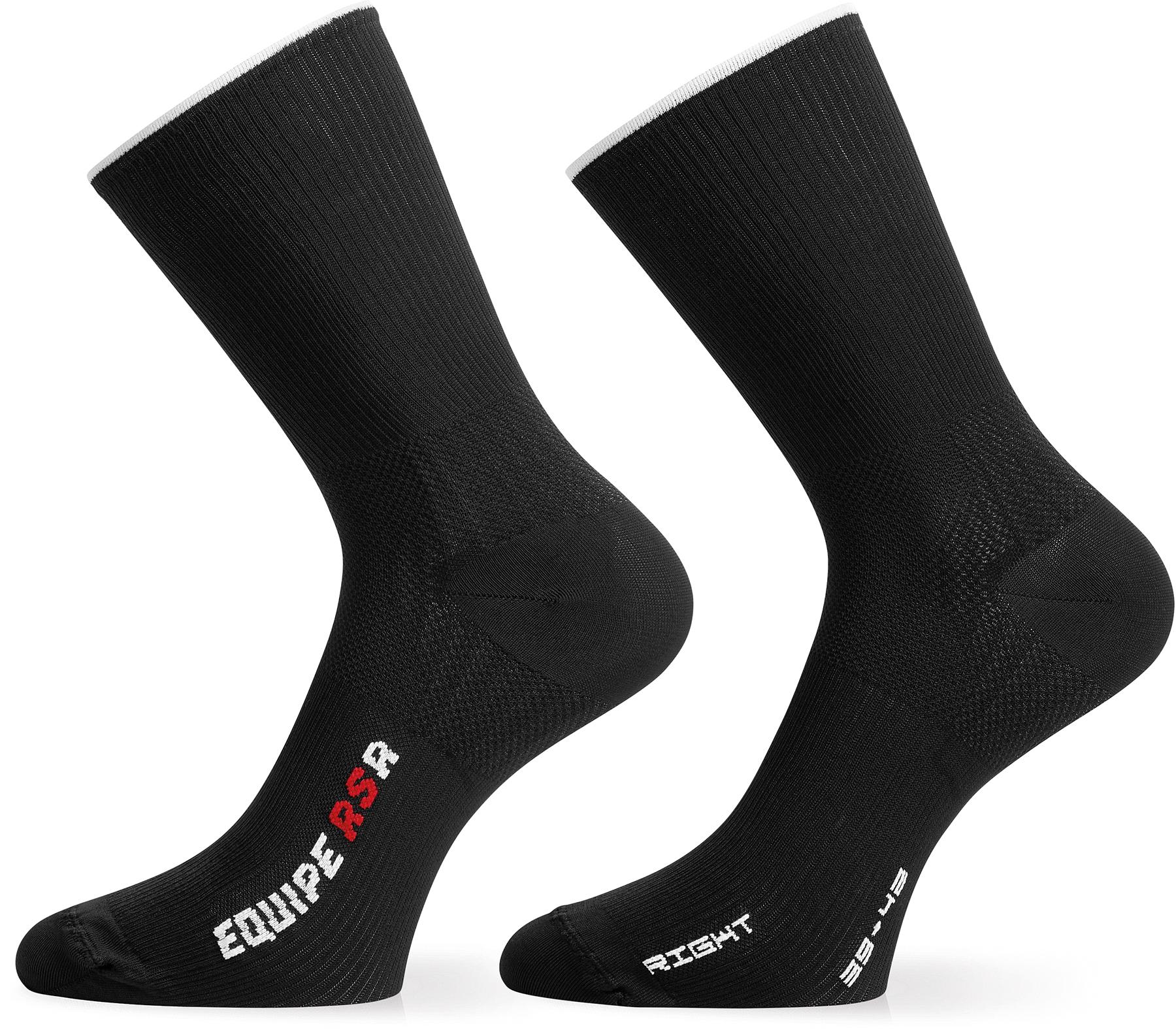 Click to view product details and reviews for Assos Rsr Cycling Socks Black Series.