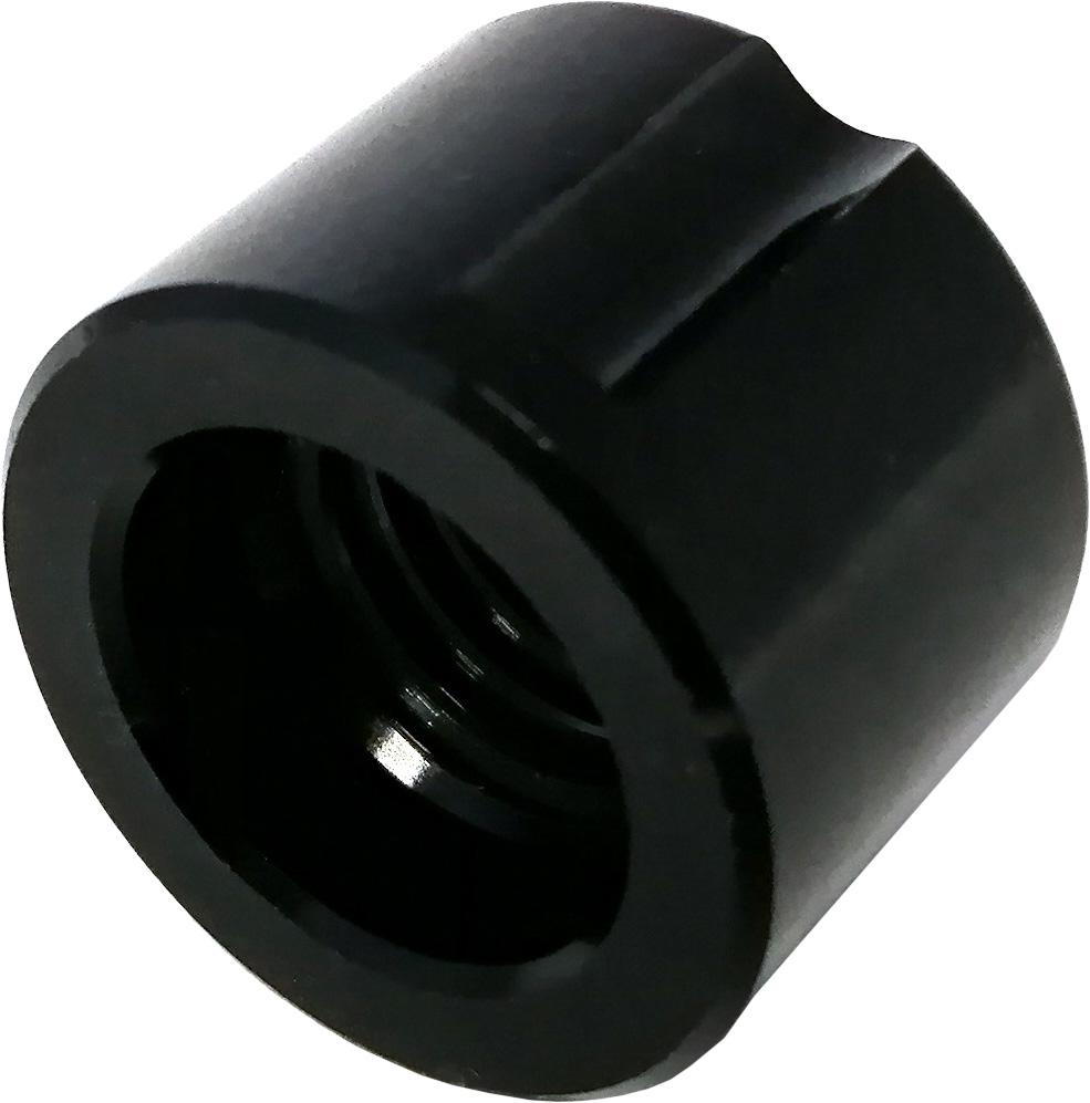 Click to view product details and reviews for Brand X Thru Axle Nut 12mm X 15mm Black.