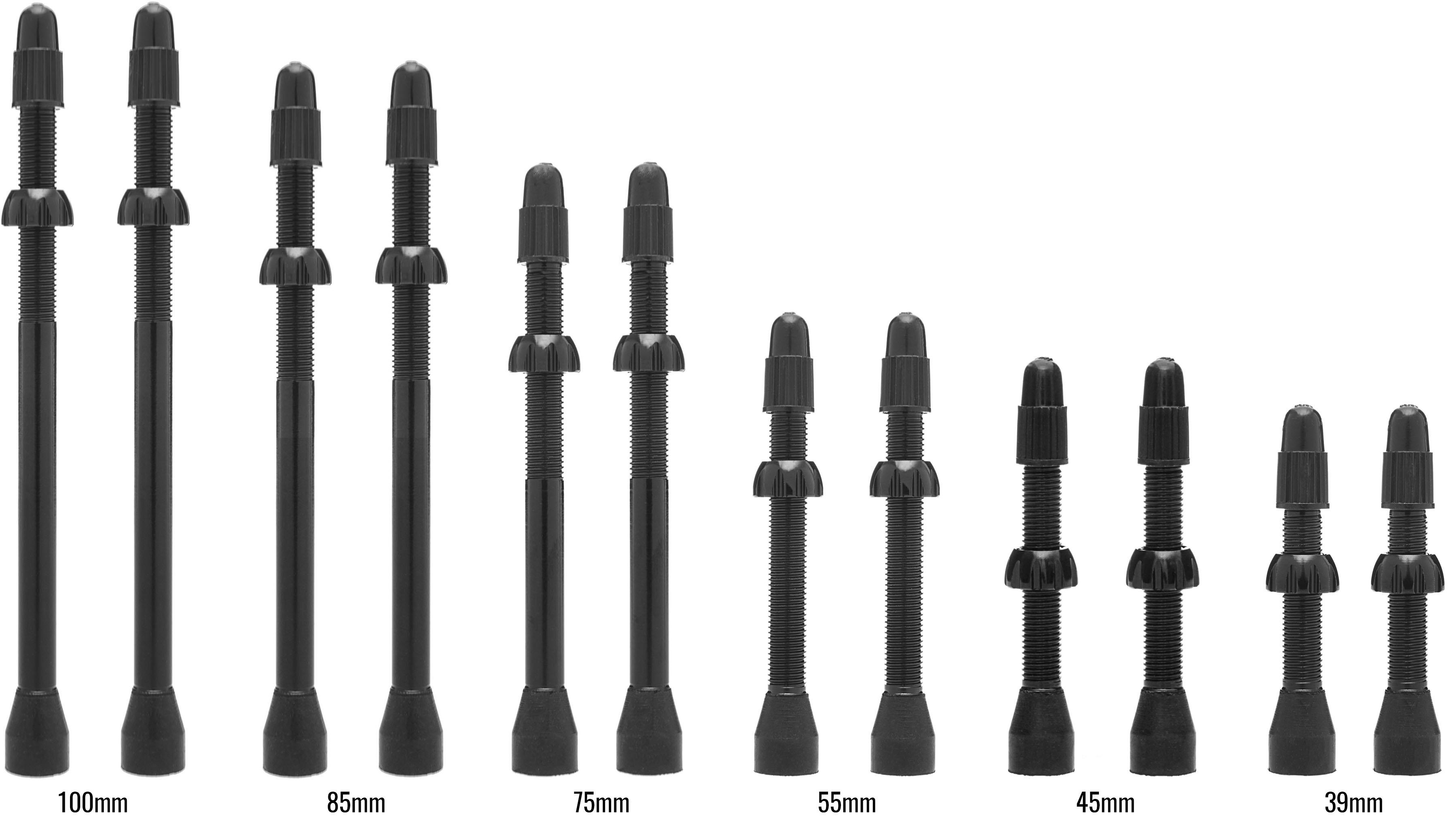 Click to view product details and reviews for Prime Presta Tubeless Valves Pair Black.