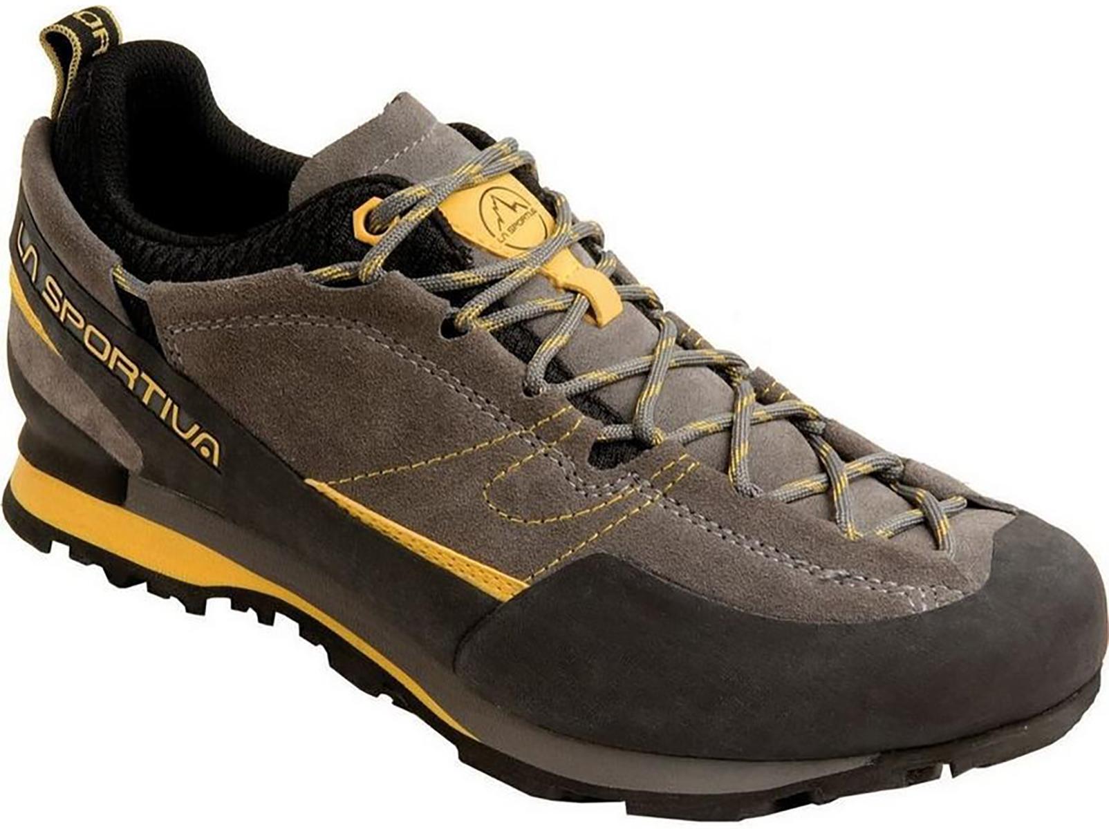 Image of Chaussures d'escalade La Sportiva Boulder X Approach - Grey/Yellow