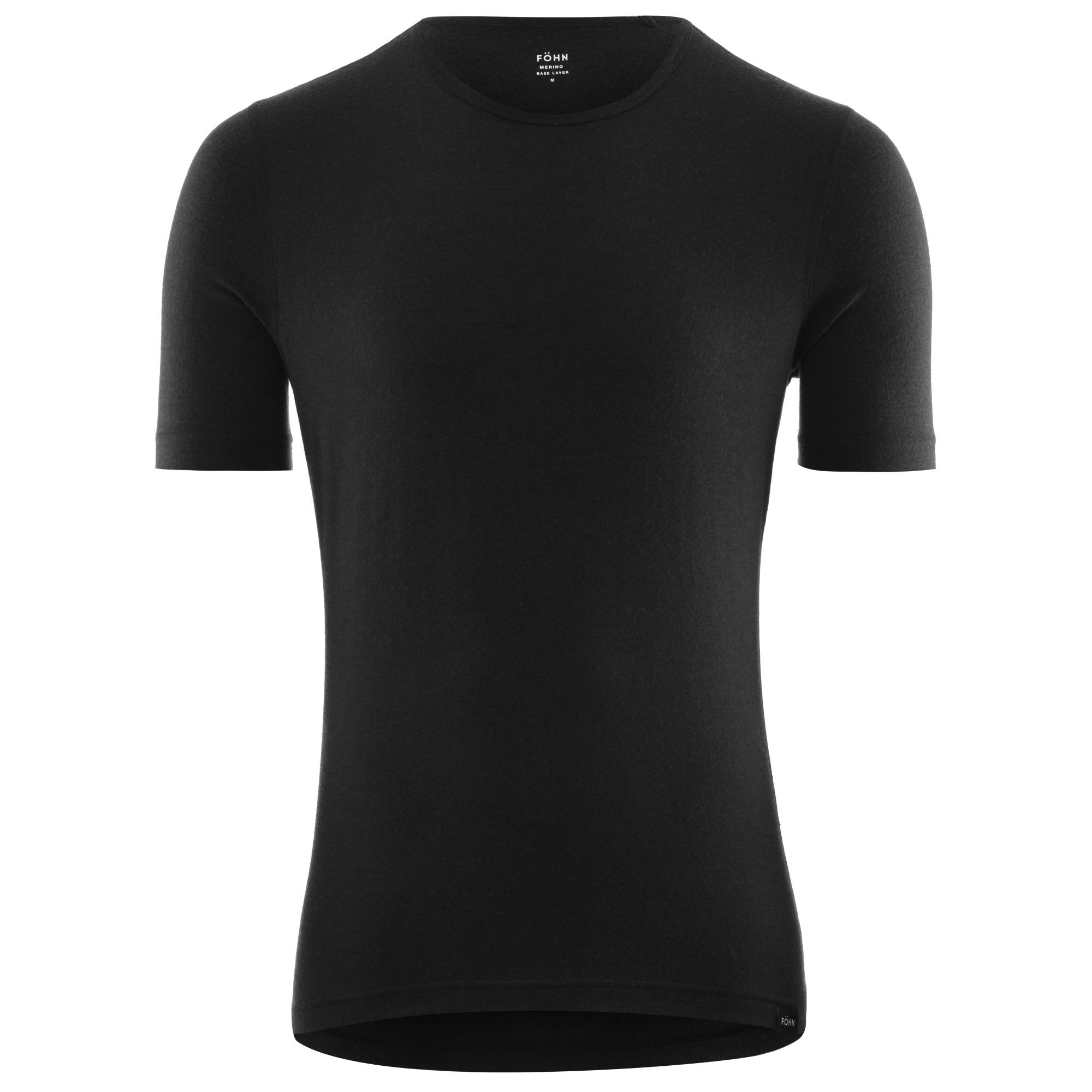 Click to view product details and reviews for F&ouml;hn Mens Merino Short Sleeve Base Layer 200 Black.
