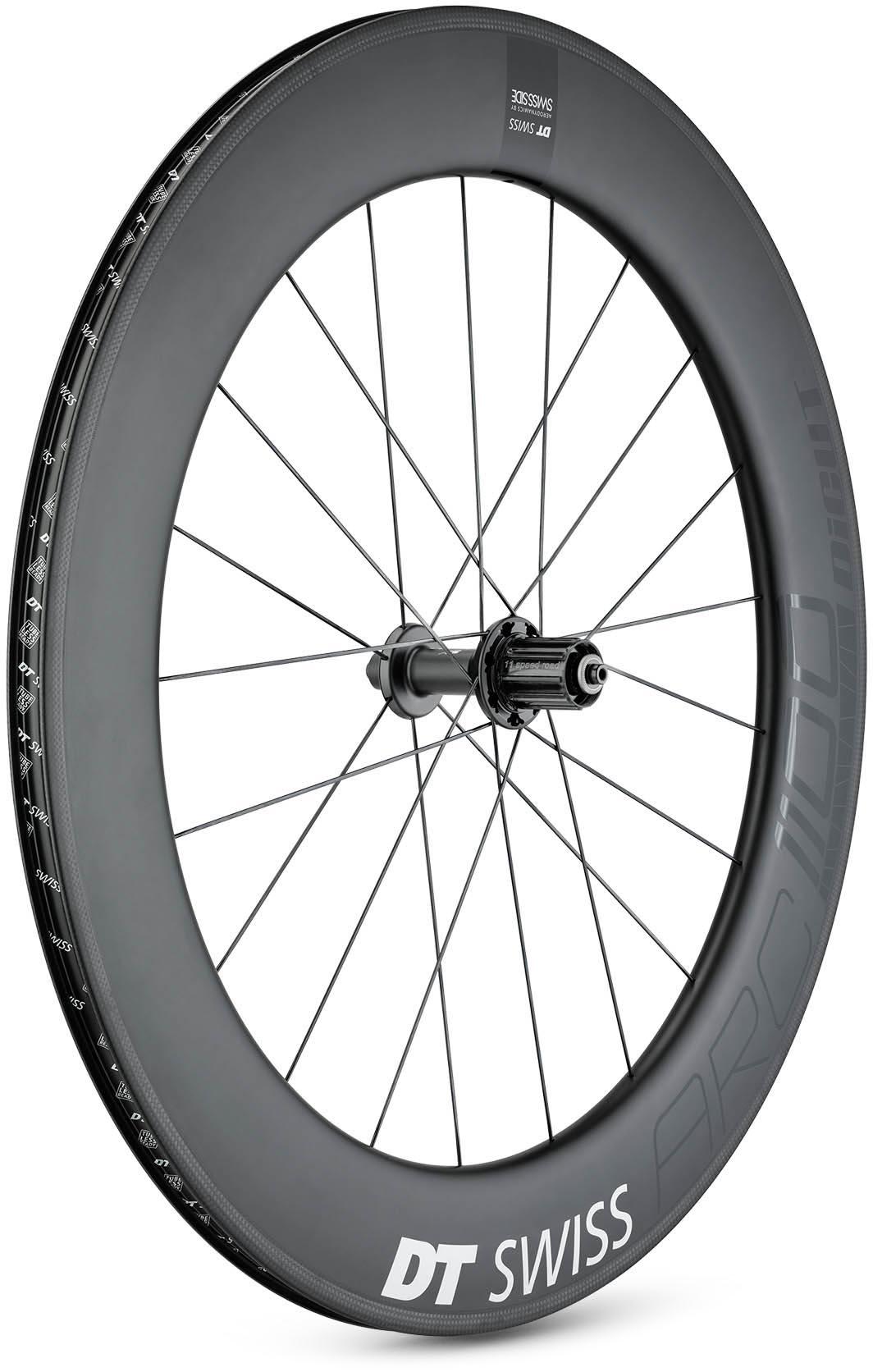 Image of DT Swiss Arc 1100 Dicut 80mm Rear Wheel - Carbon