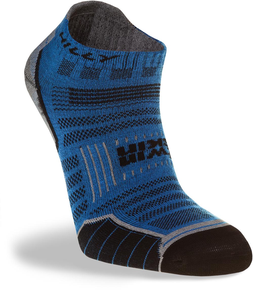 Image of Chaussettes basses Hilly Twin Skin - Azurite/Grey Marl