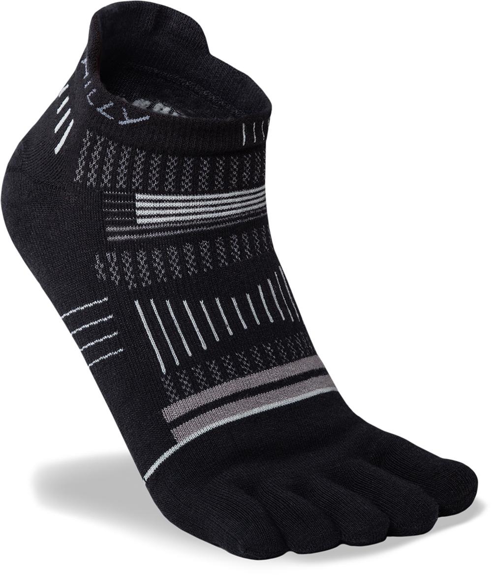 Click to view product details and reviews for Hilly Toe Socklet Black Grey Light Grey.