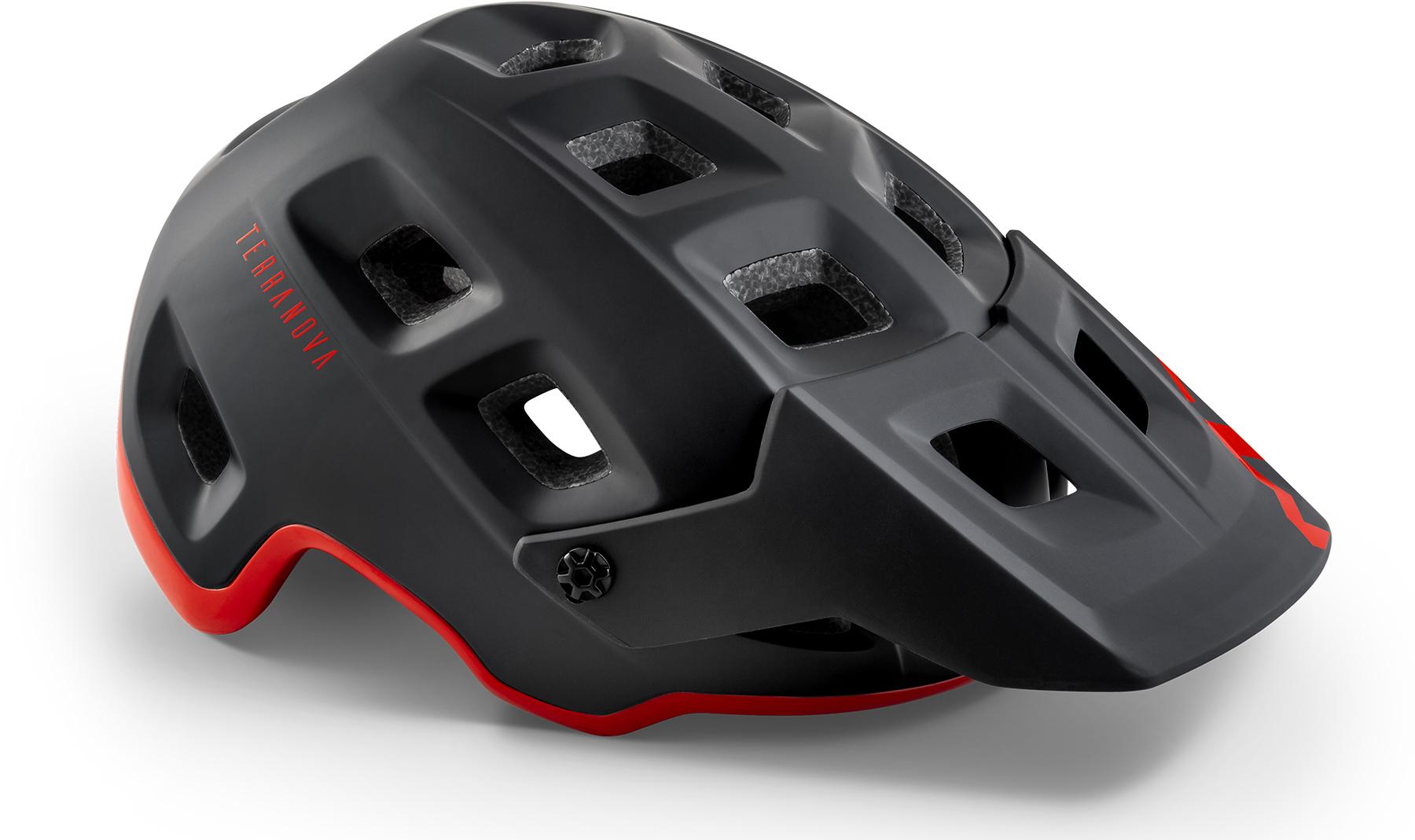 Image of MET Terranova MTB Helmet, Black/Red