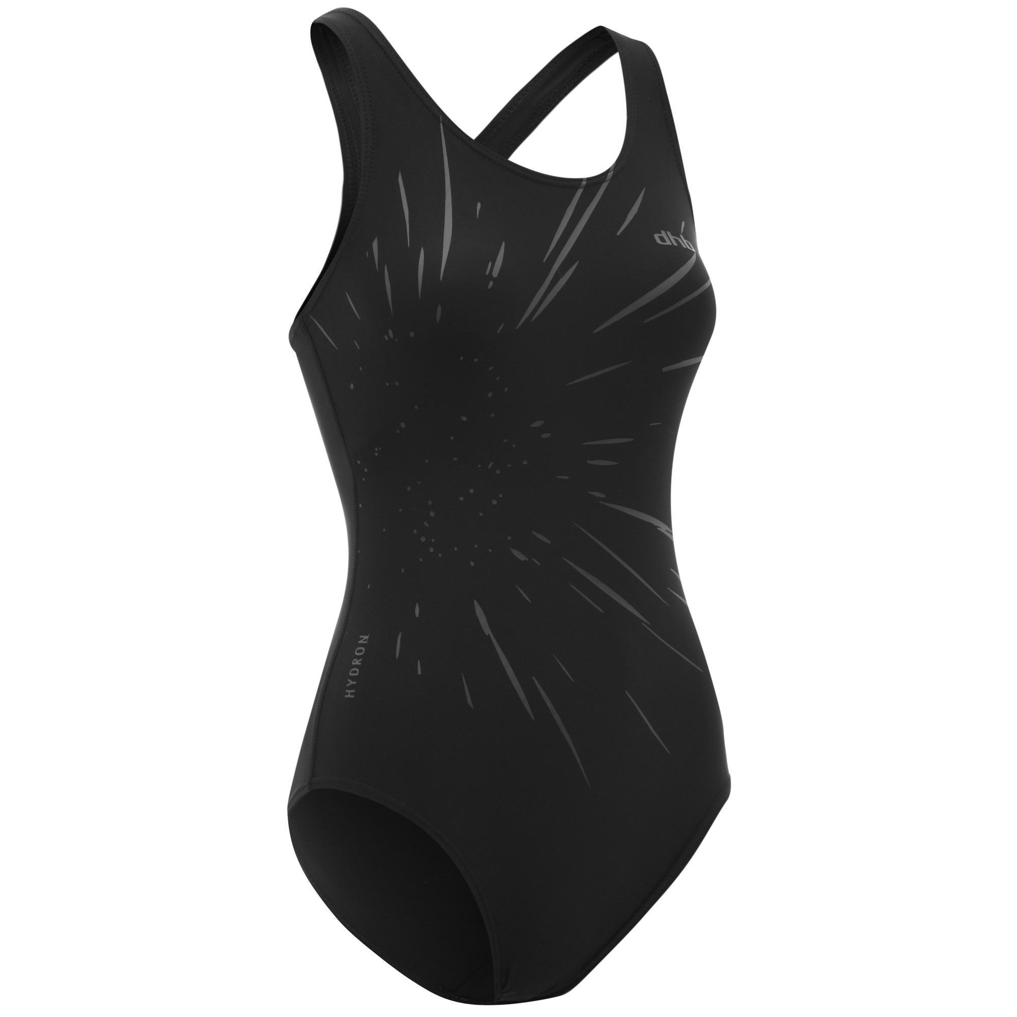 Click to view product details and reviews for Dhb Hydron Womens Swimsuit Black Grey.