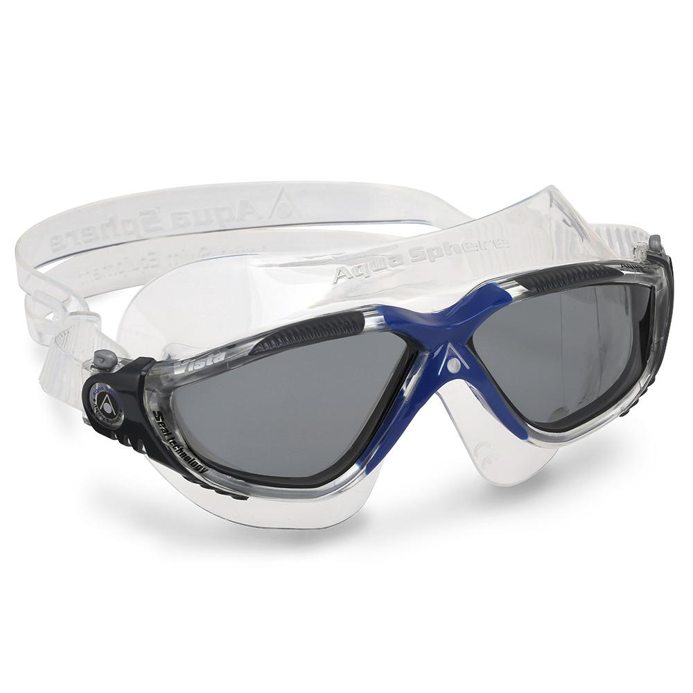 Click to view product details and reviews for Aqua Sphere Vista Goggles Tinted Lens Grey Blue.