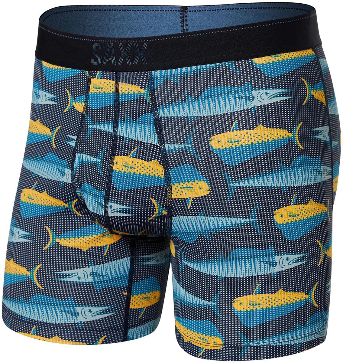 Click to view product details and reviews for Saxx Quest Boxer Brief Fly Mahi Mahi Wahoo Black.