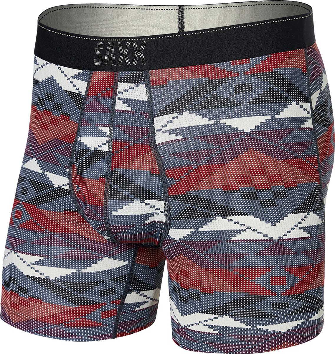 Click to view product details and reviews for Saxx Quest Boxer Brief Fly Asher Geo Deep Navy.