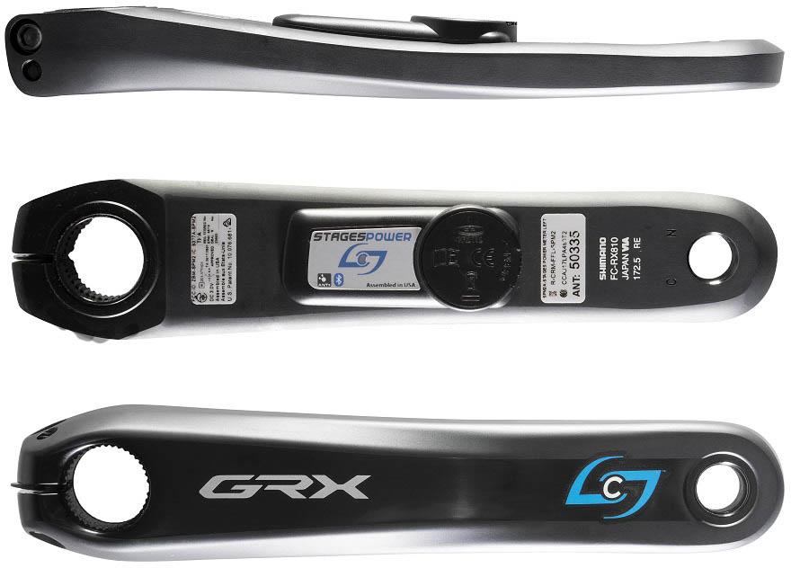 Image of Manivelle capteur de puissance Stages Cycling Power L G3 GRX R8100 - Black