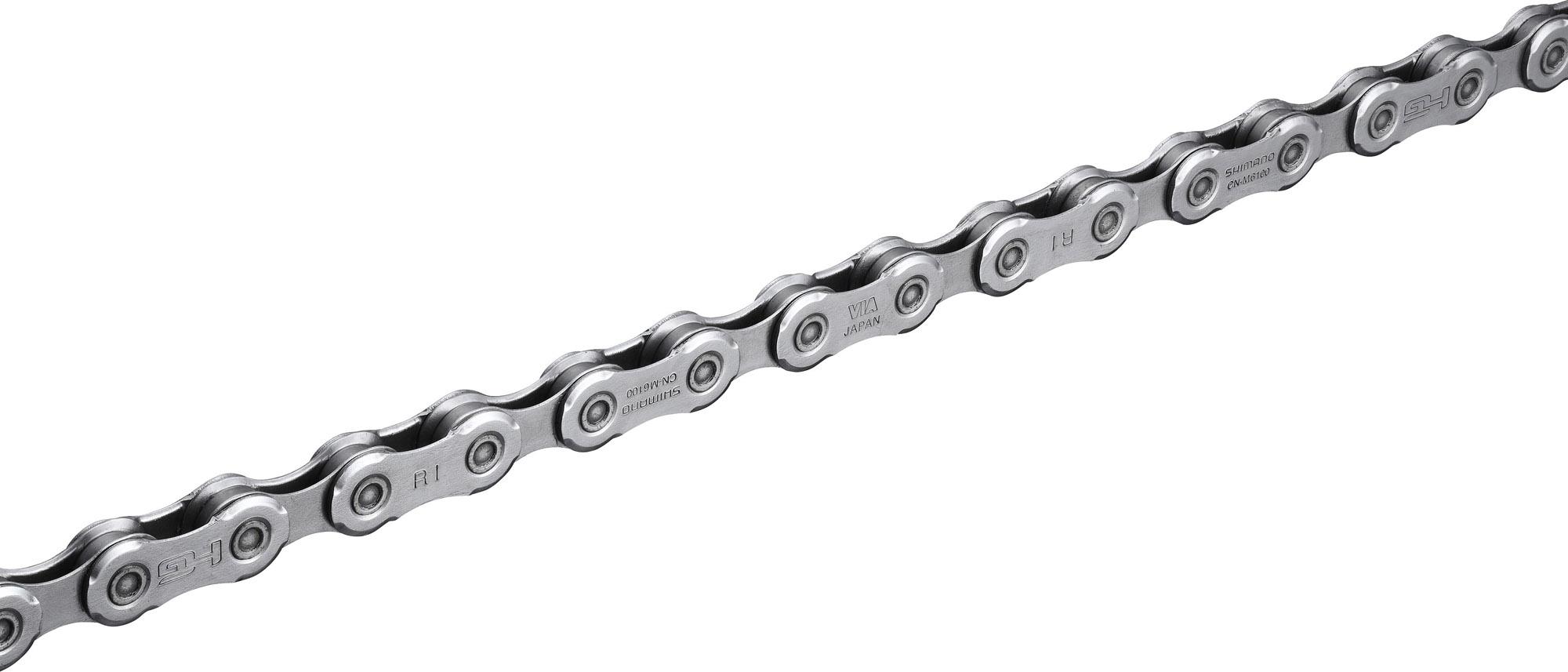 Click to view product details and reviews for Shimano M6100 12 Speed Chain Silver.