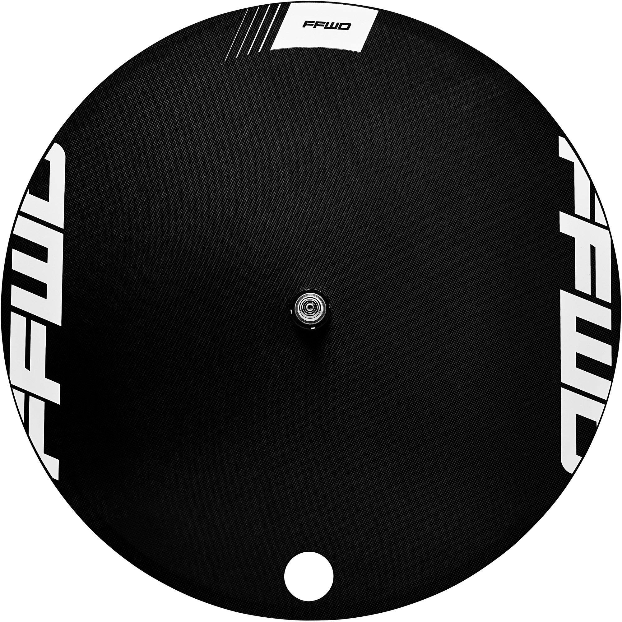 Image of Fast Forward Disc 1k Tubular Track Rear Wheel - Black/White