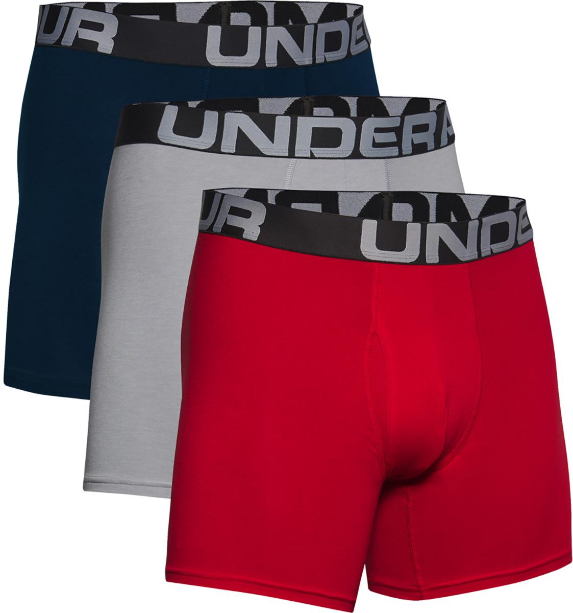 Click to view product details and reviews for Under Armour Charged Cotton 6 Boxer 3 Pack Red Academy Mod Gray Medium Heather.