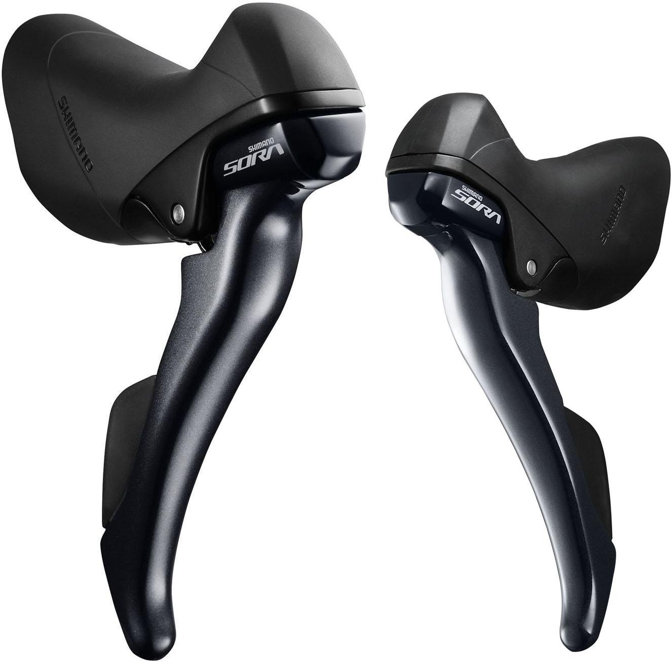 Shimano Sora R3000 9 Speed Double Shifters | Wiggle