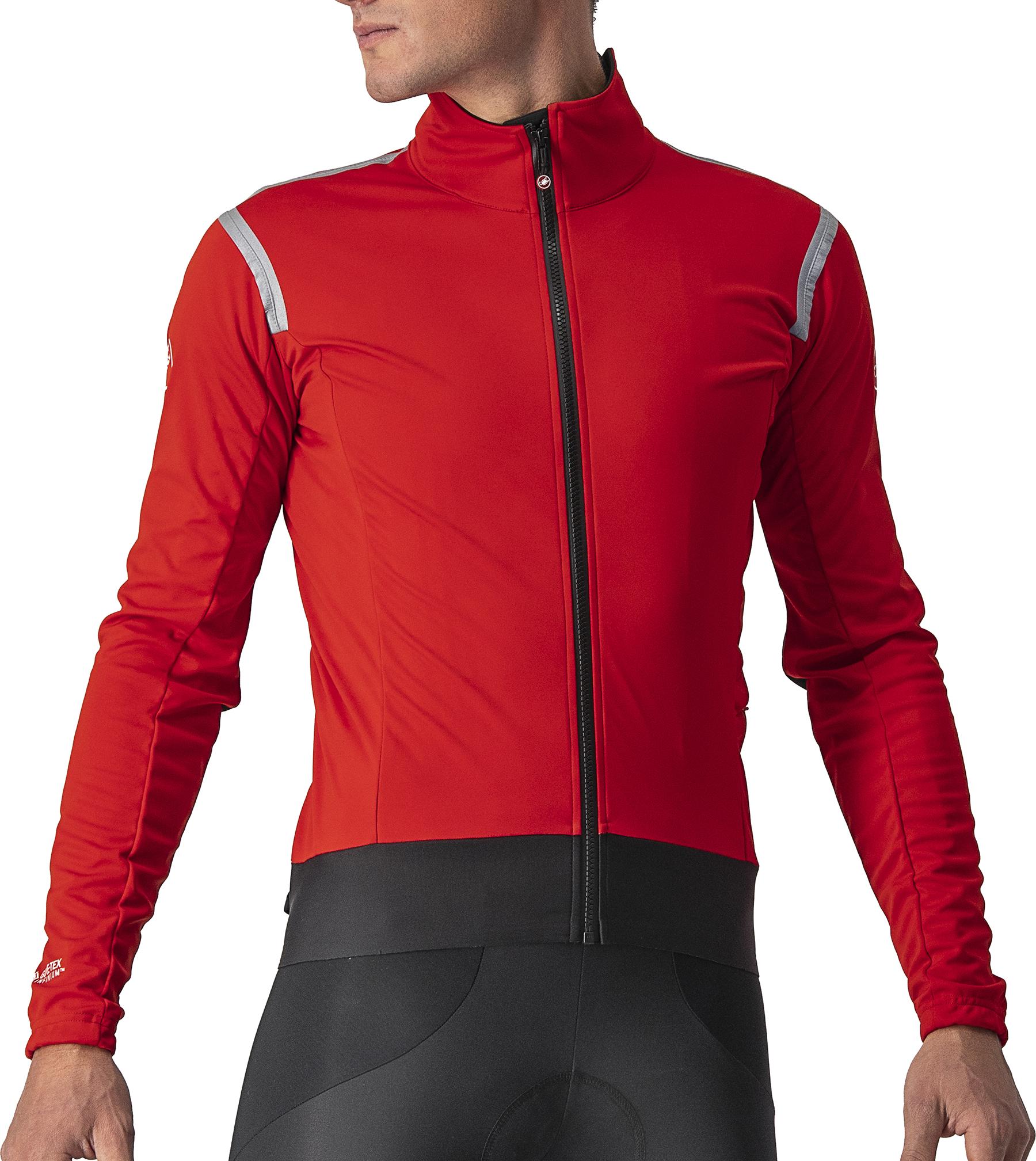 Click to view product details and reviews for Castelli Alpha Ros 2 Light Jacket Red Silver Reflex Black.
