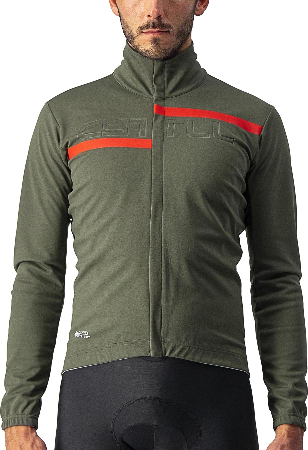 Click to view product details and reviews for Castelli Transition 2 Jacket Military Green Red Reflex.