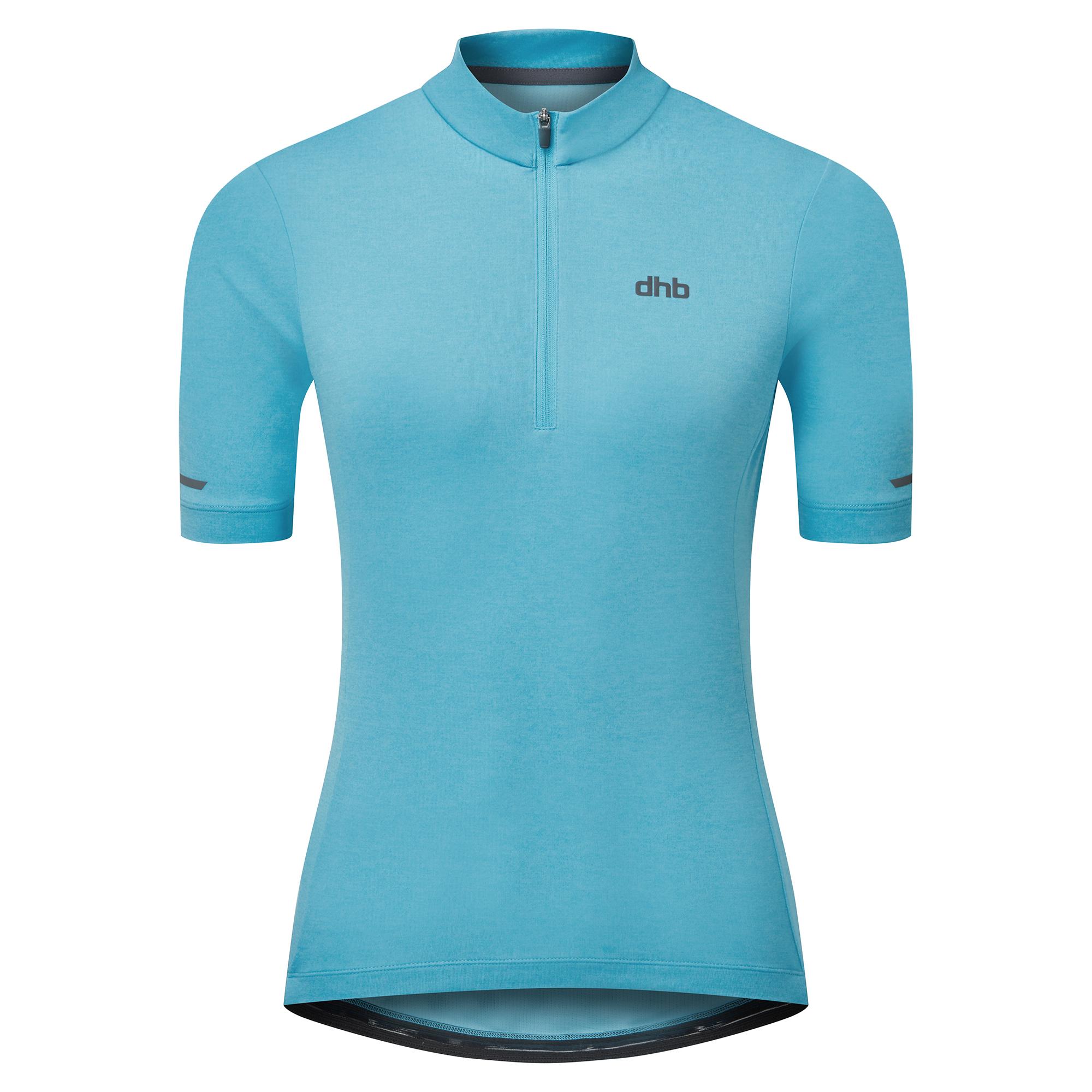 Click to view product details and reviews for Dhb Womens 1 4 Zip Short Sleeve Jersey 20 Blue.