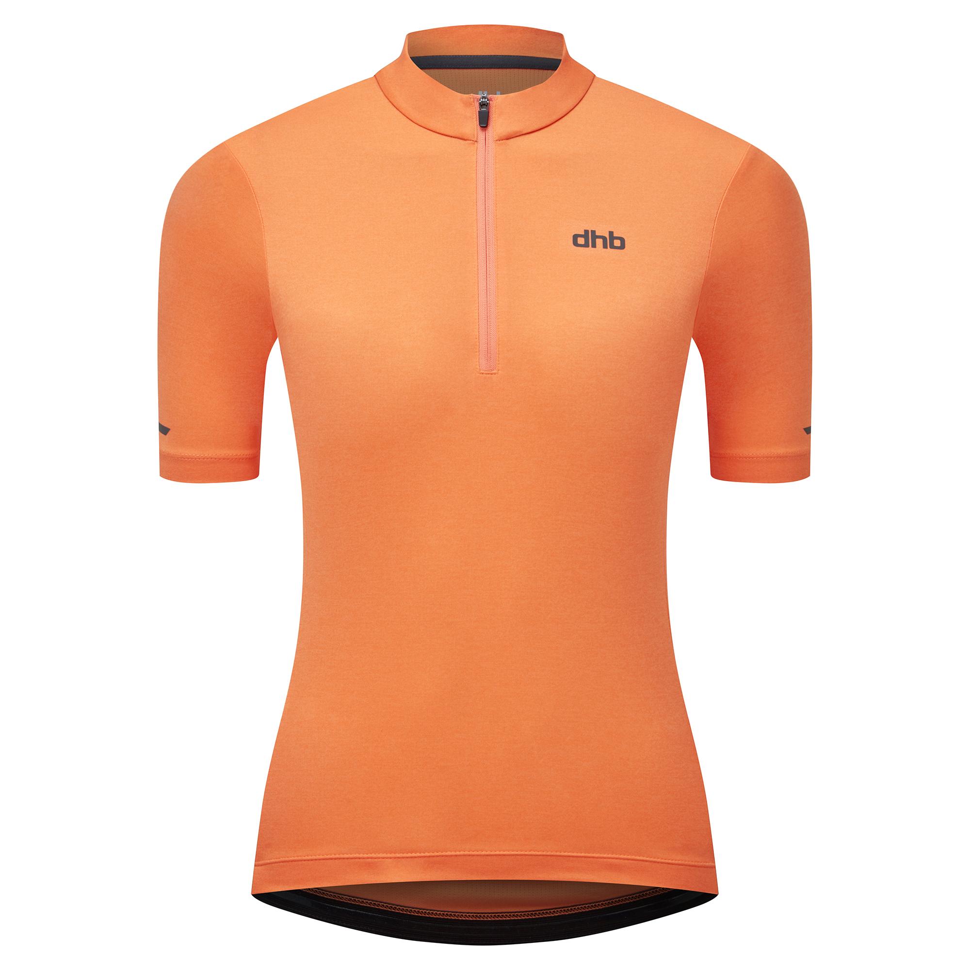 Click to view product details and reviews for Dhb Womens 1 4 Zip Short Sleeve Jersey 20 Nectarine.