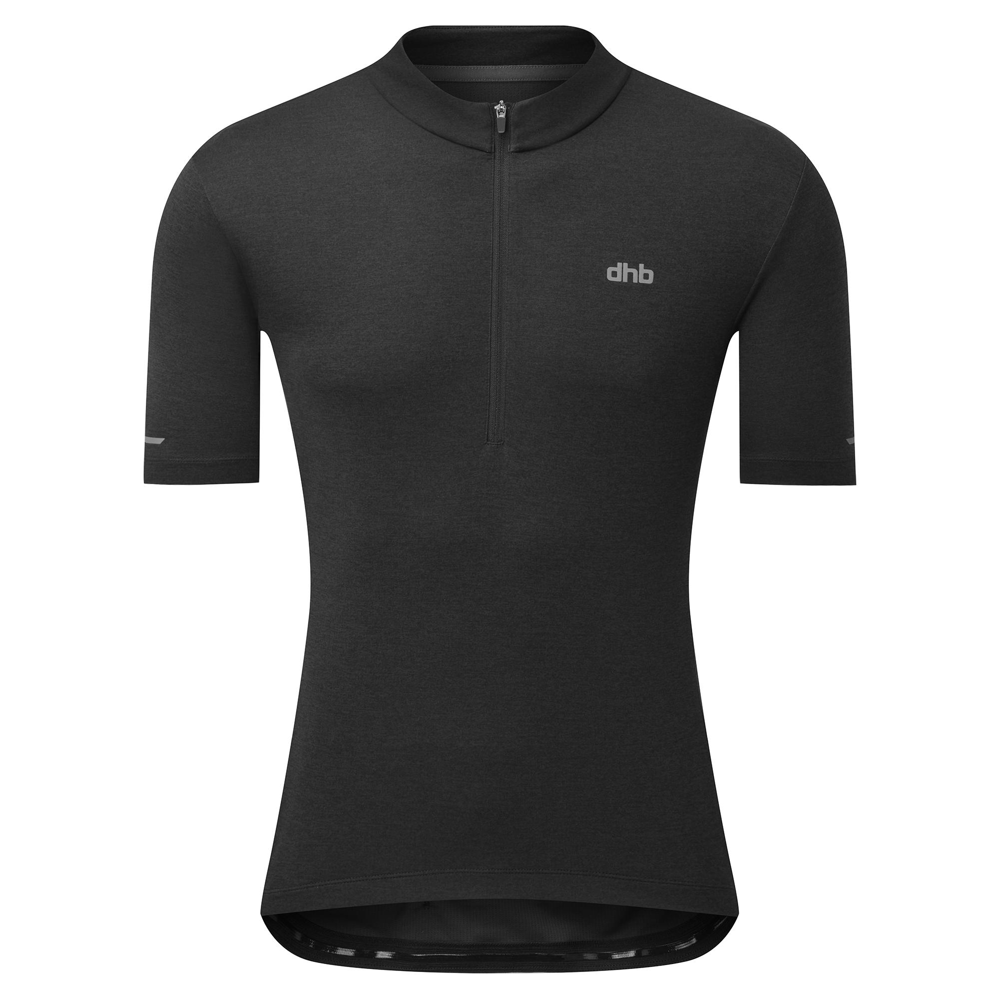 Click to view product details and reviews for Dhb Mens 1 4 Zip Short Sleeve Jersey 20 Black.