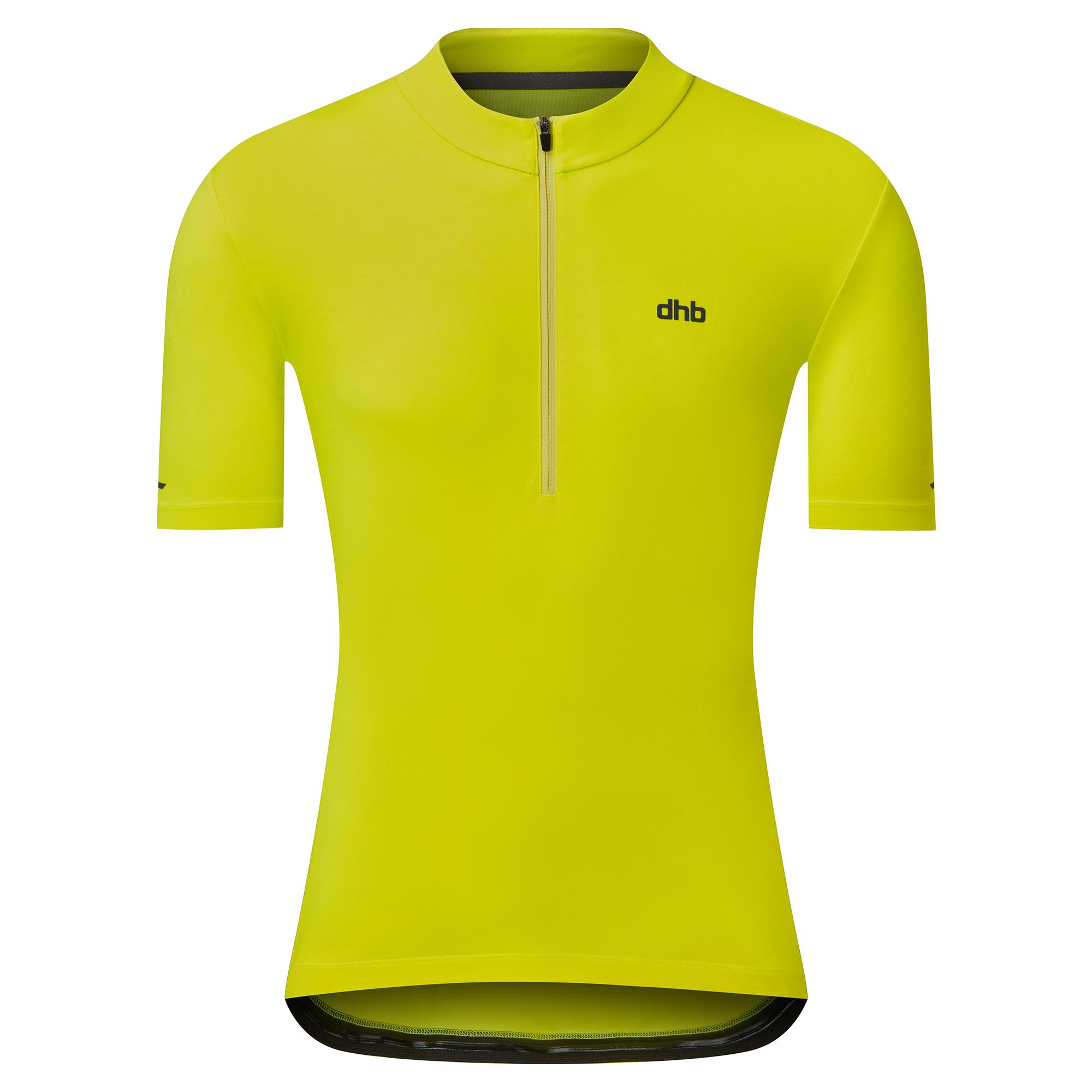 Click to view product details and reviews for Dhb Mens 1 4 Zip Short Sleeve Jersey 20 Yellow Fluorescent.