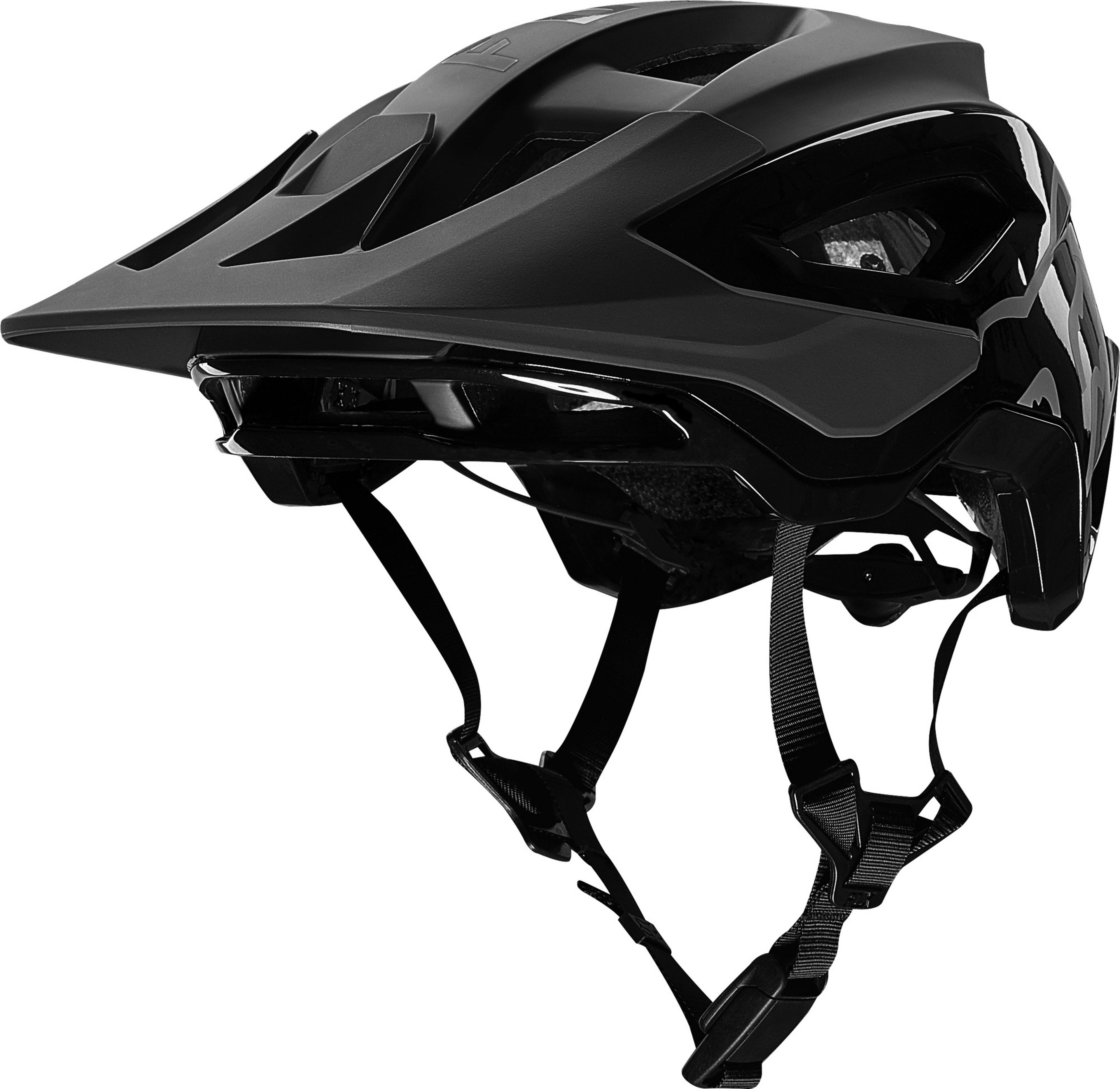 Fox Speedframe Pro MTB Helm mit Brille braun