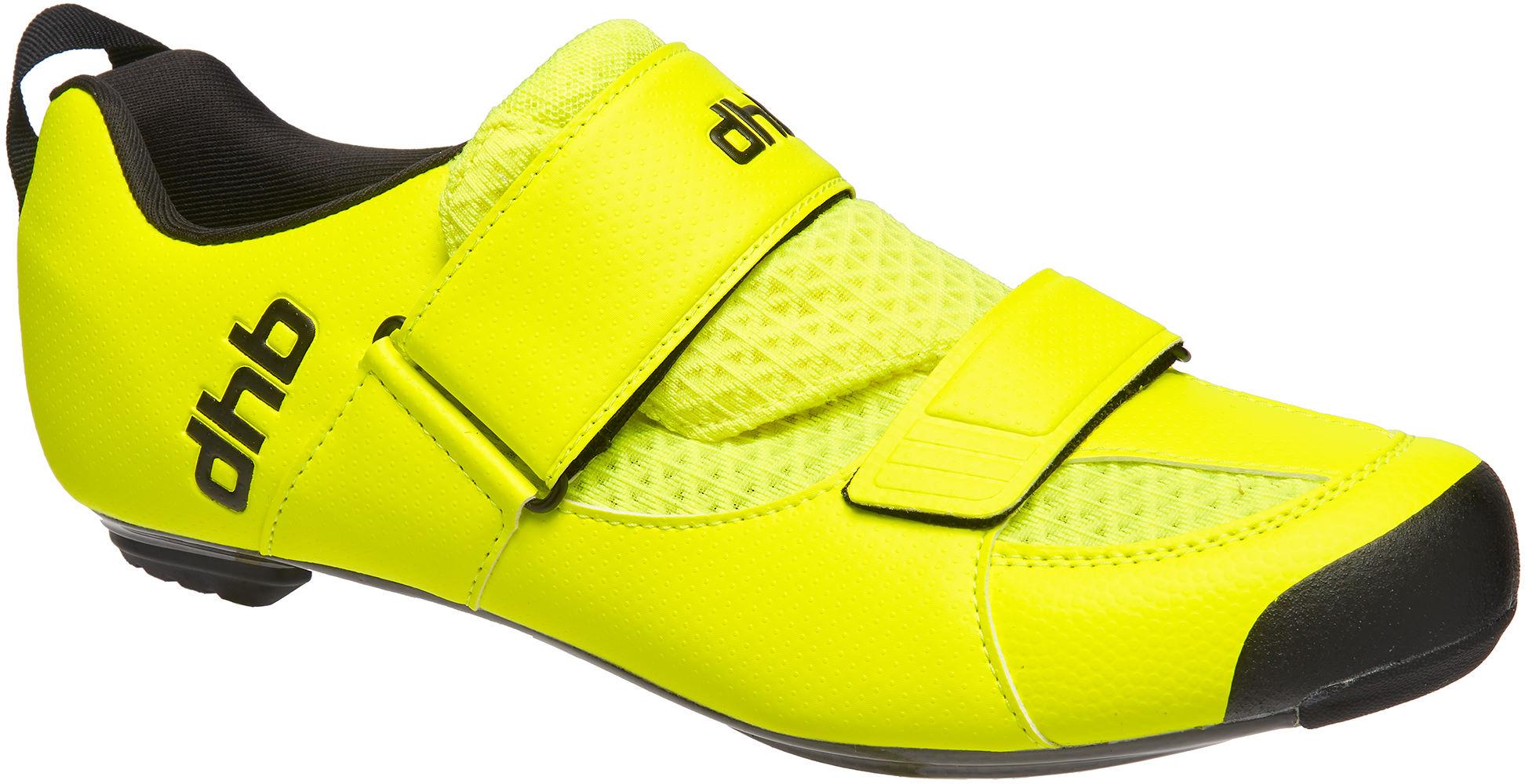 Click to view product details and reviews for Dhb Trinity Carbon Tri Shoe Fluro Yellow.